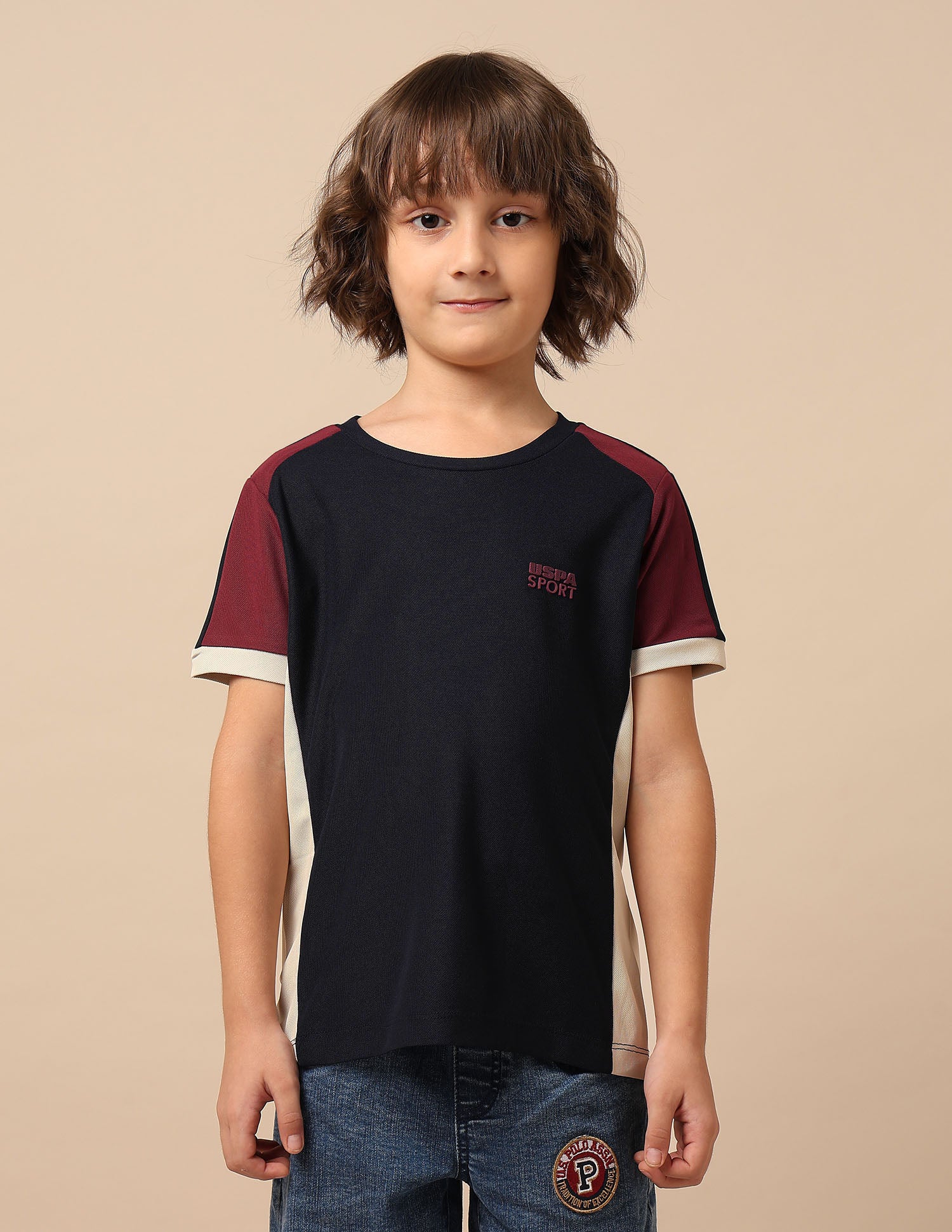 Boys Colourblocked Regular Fit T-Shirt - Image 6