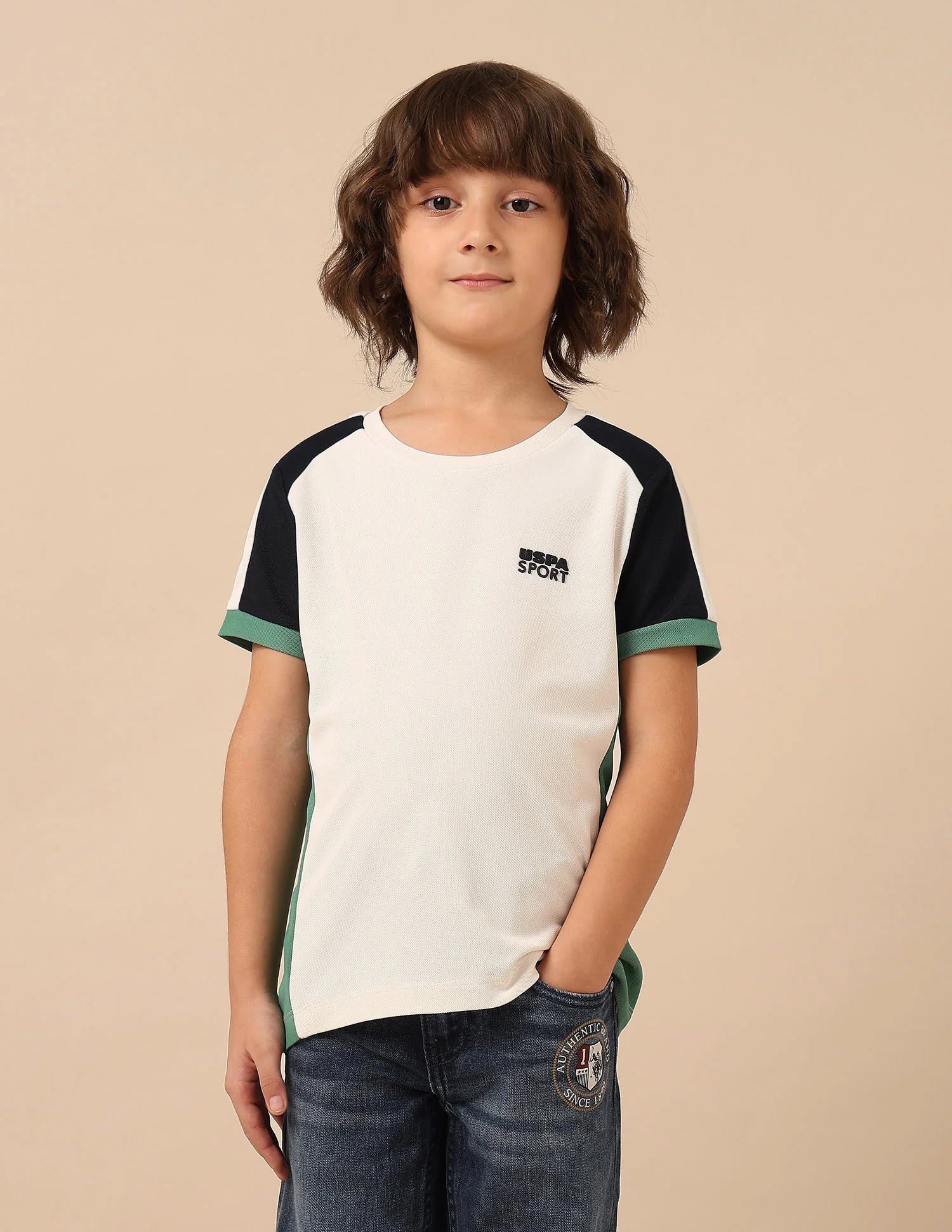 Boys Colourblocked Regular Fit T-Shirt - Image 6