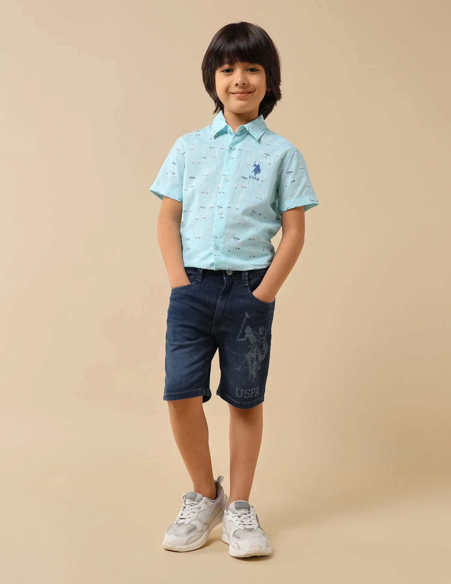 Boys Conversational Brand Printed Shirt - Image 3