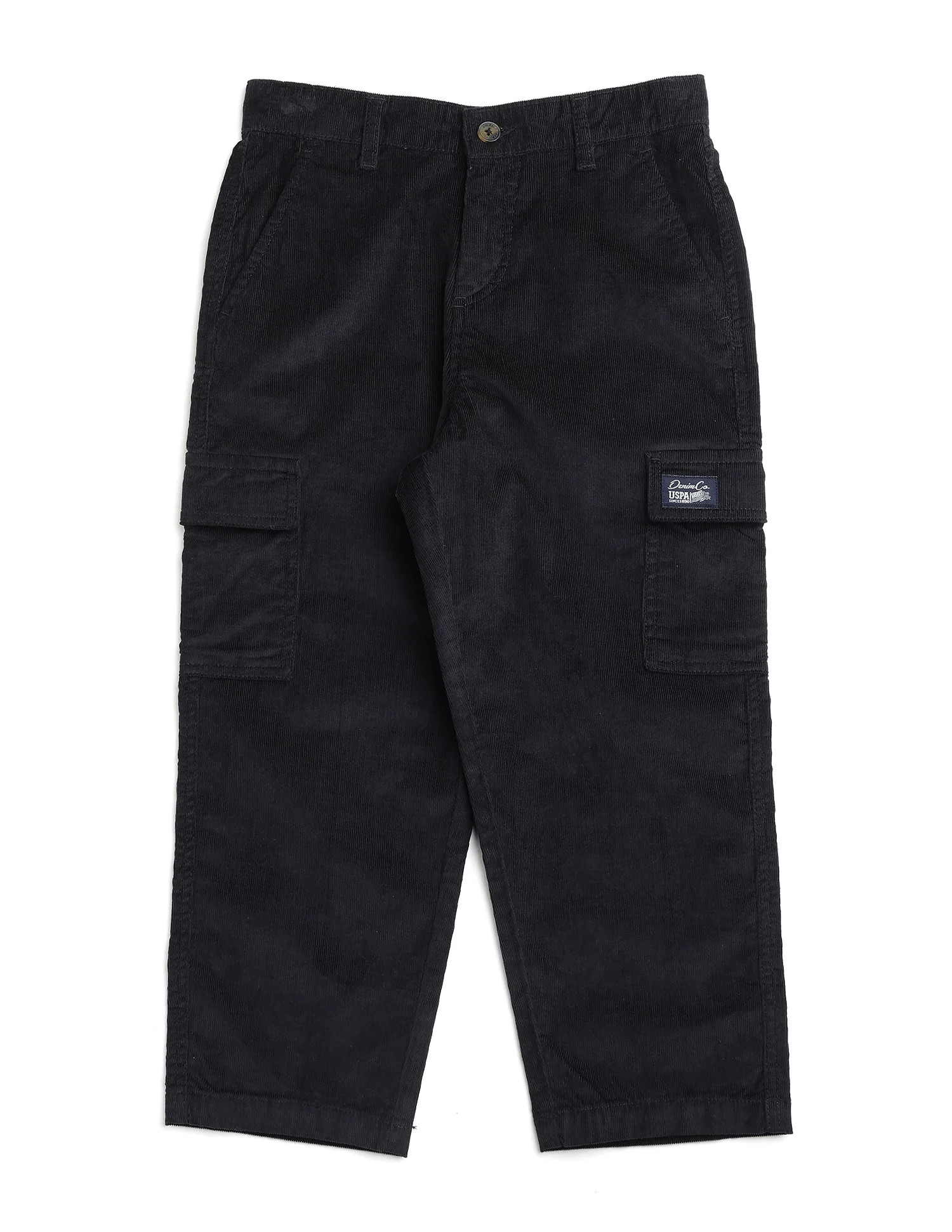 Boys Corduroy Relaxed Fit Cargo Trousers - Image 6