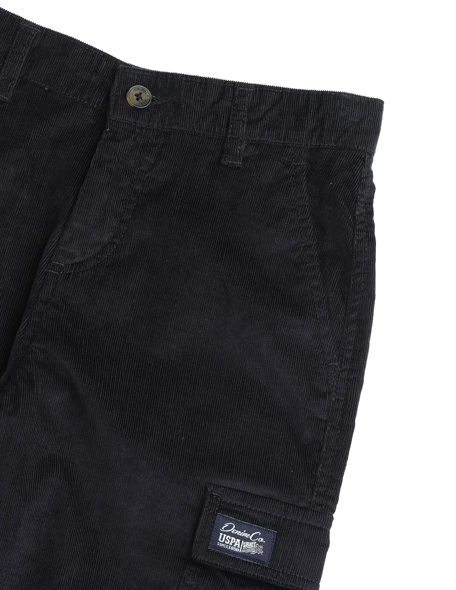 Boys Corduroy Relaxed Fit Cargo Trousers - Image 8