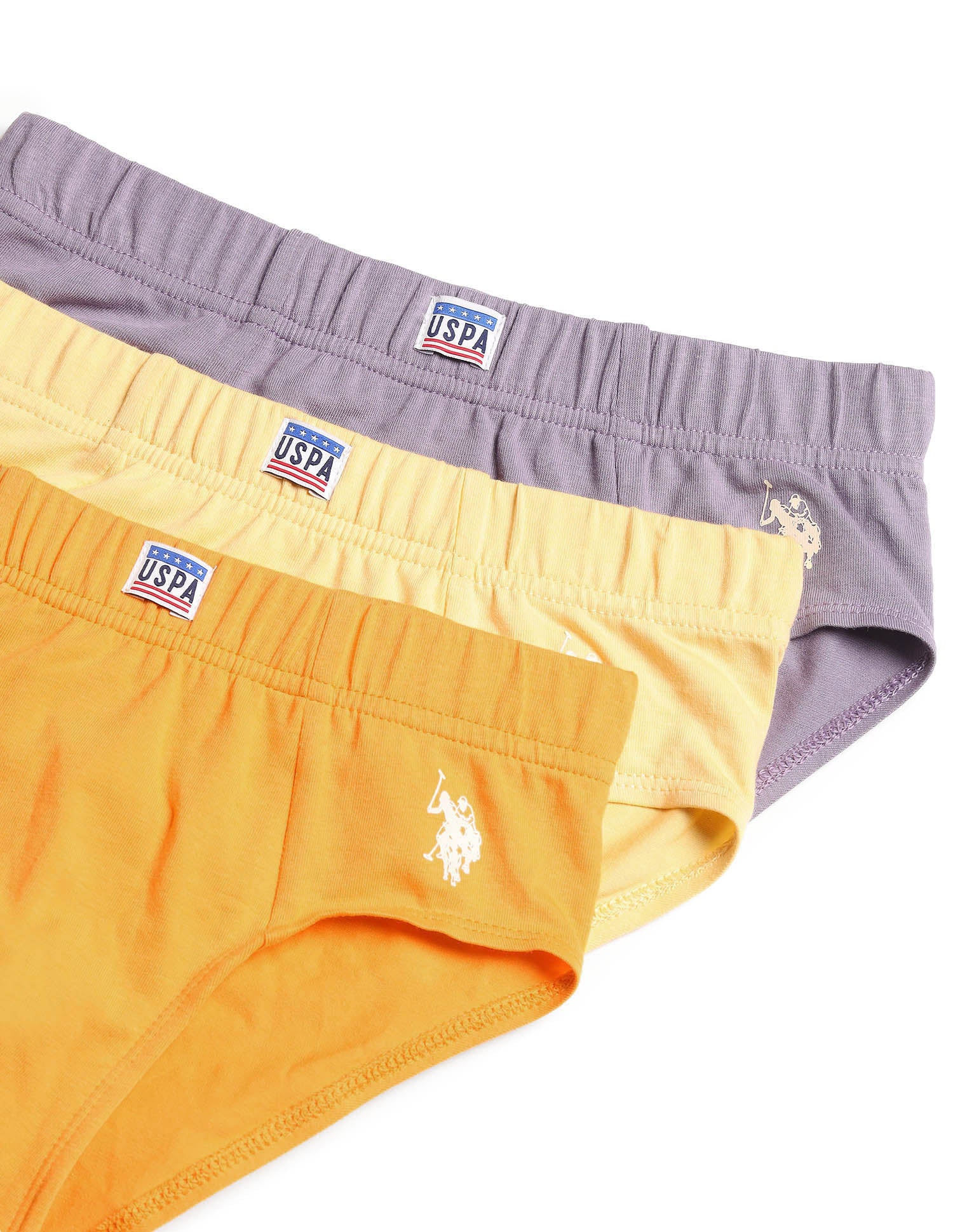 Boys Cotton Spandex Solid Briefs - Pack Of 3 - Image 2