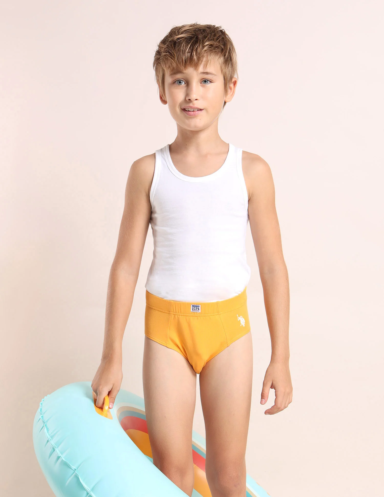Boys Cotton Spandex Solid Briefs - Pack Of 3 - Image 4