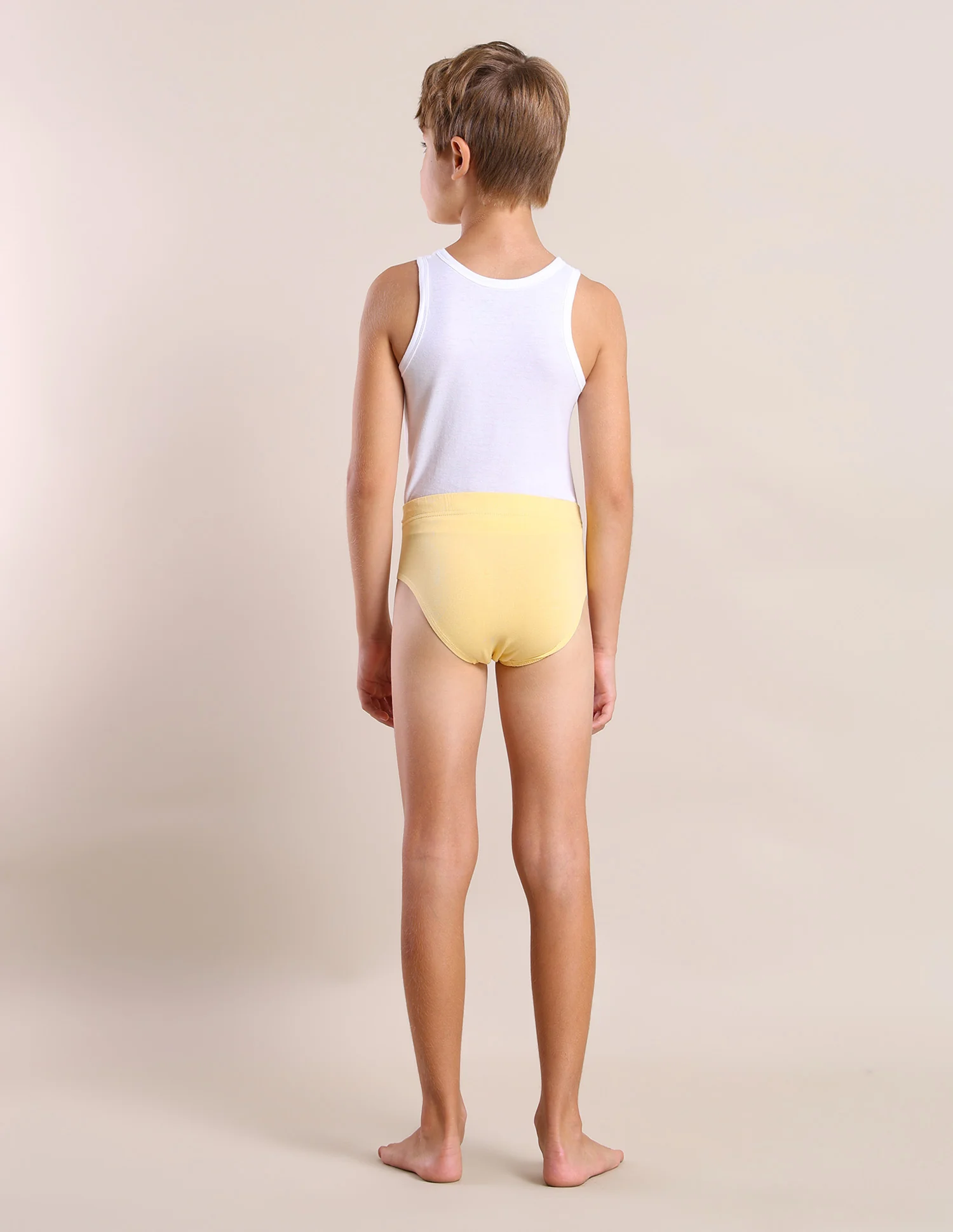 Boys Cotton Spandex Solid Briefs - Pack Of 3 - Image 8