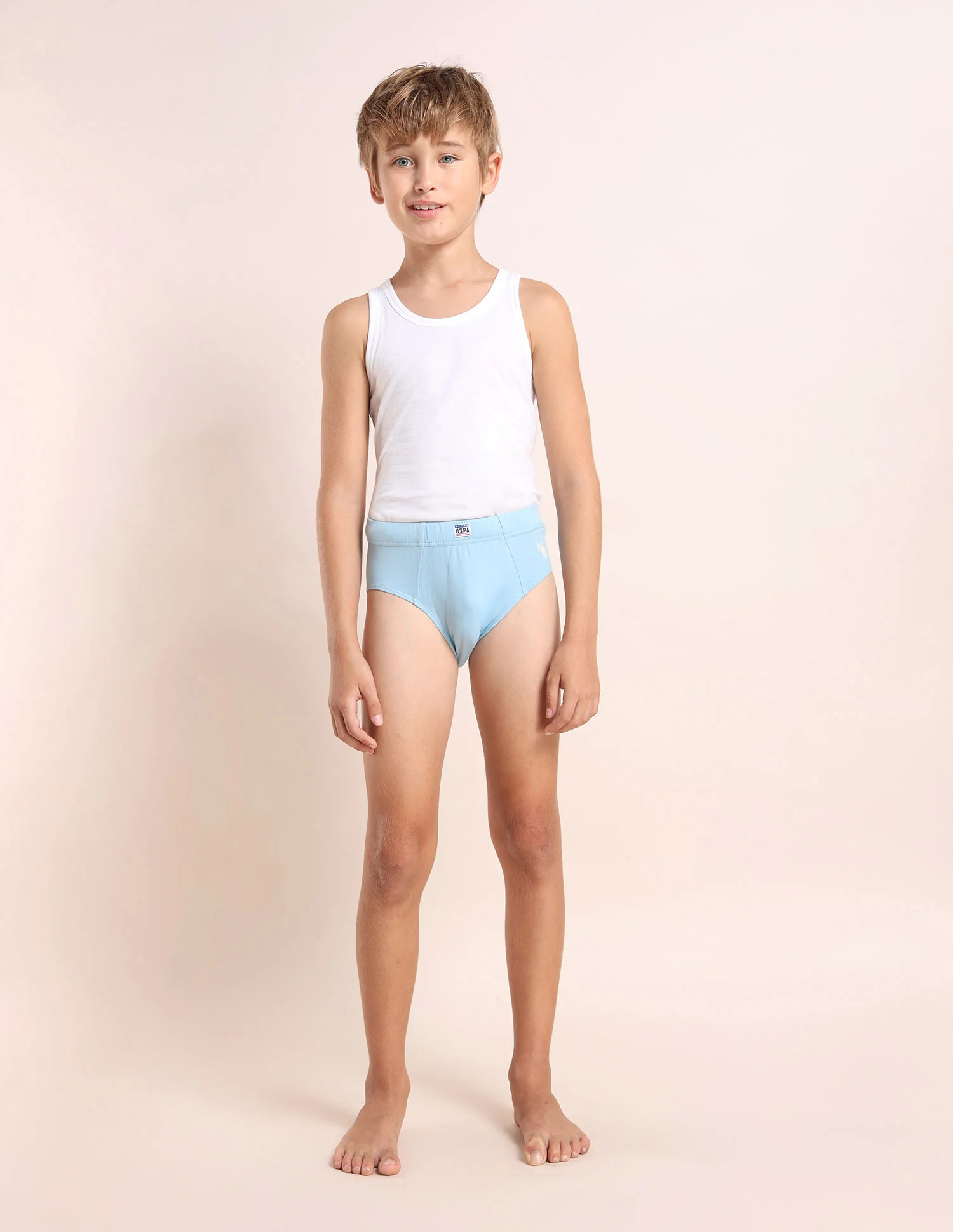 Boys Cotton Spandex Solid Briefs - Pack Of 3 - Image 5