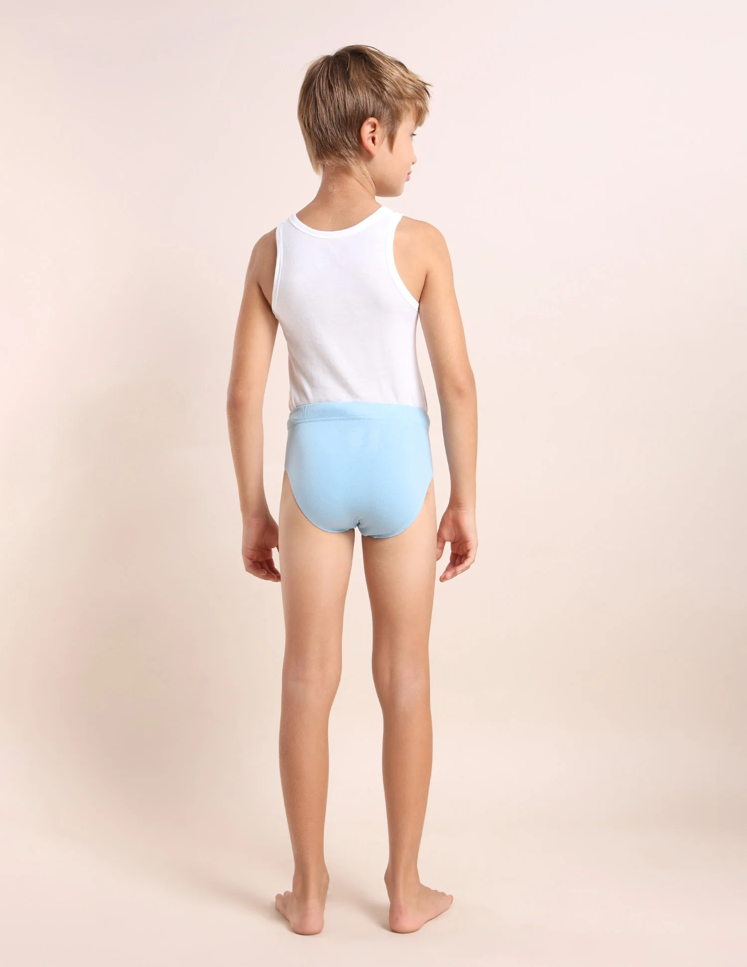 Boys Cotton Spandex Solid Briefs - Pack Of 3 - Image 6