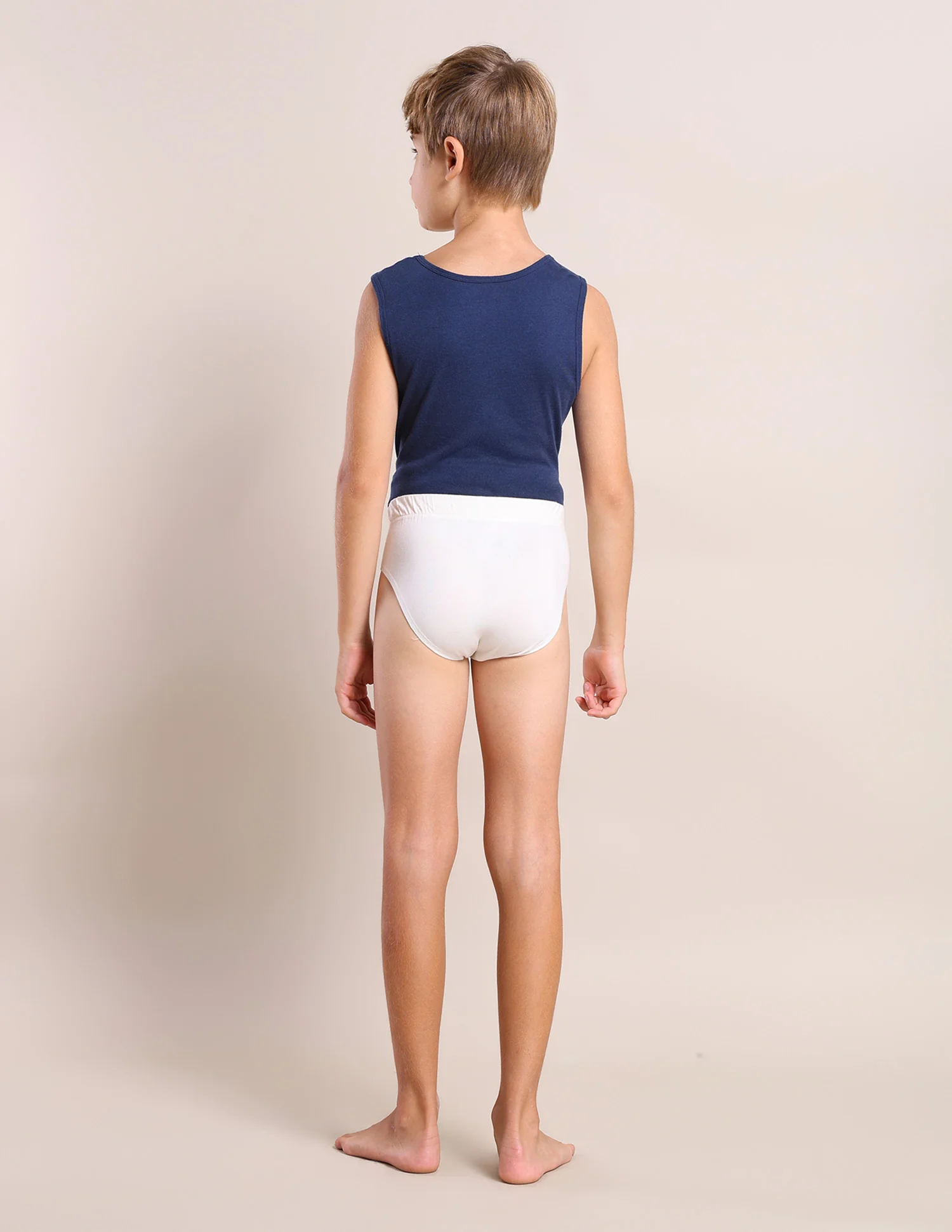 Boys Cotton Spandex Solid Briefs - Pack Of 3 - Image 8