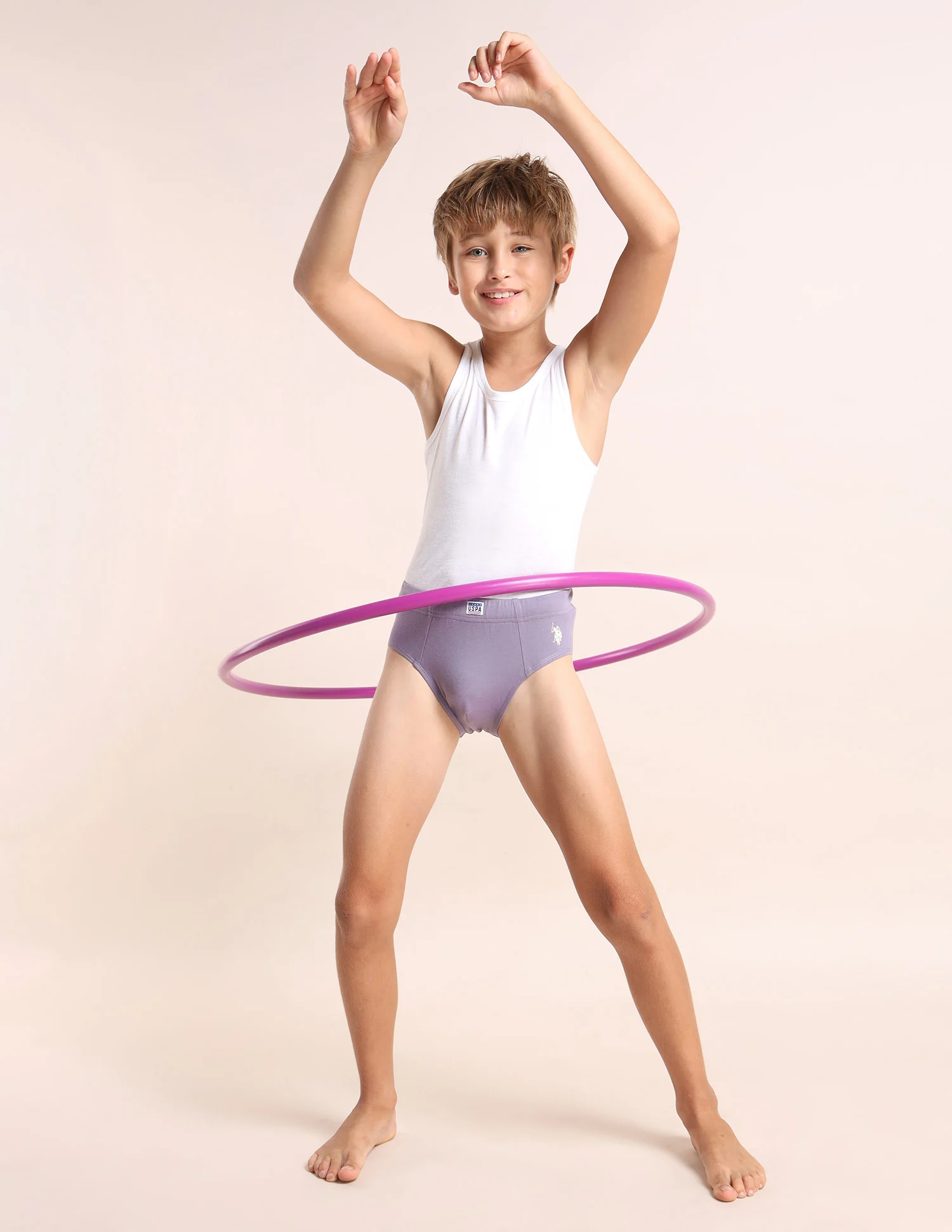 Boys Cotton Spandex Solid Briefs - Pack Of 3 - Image 3