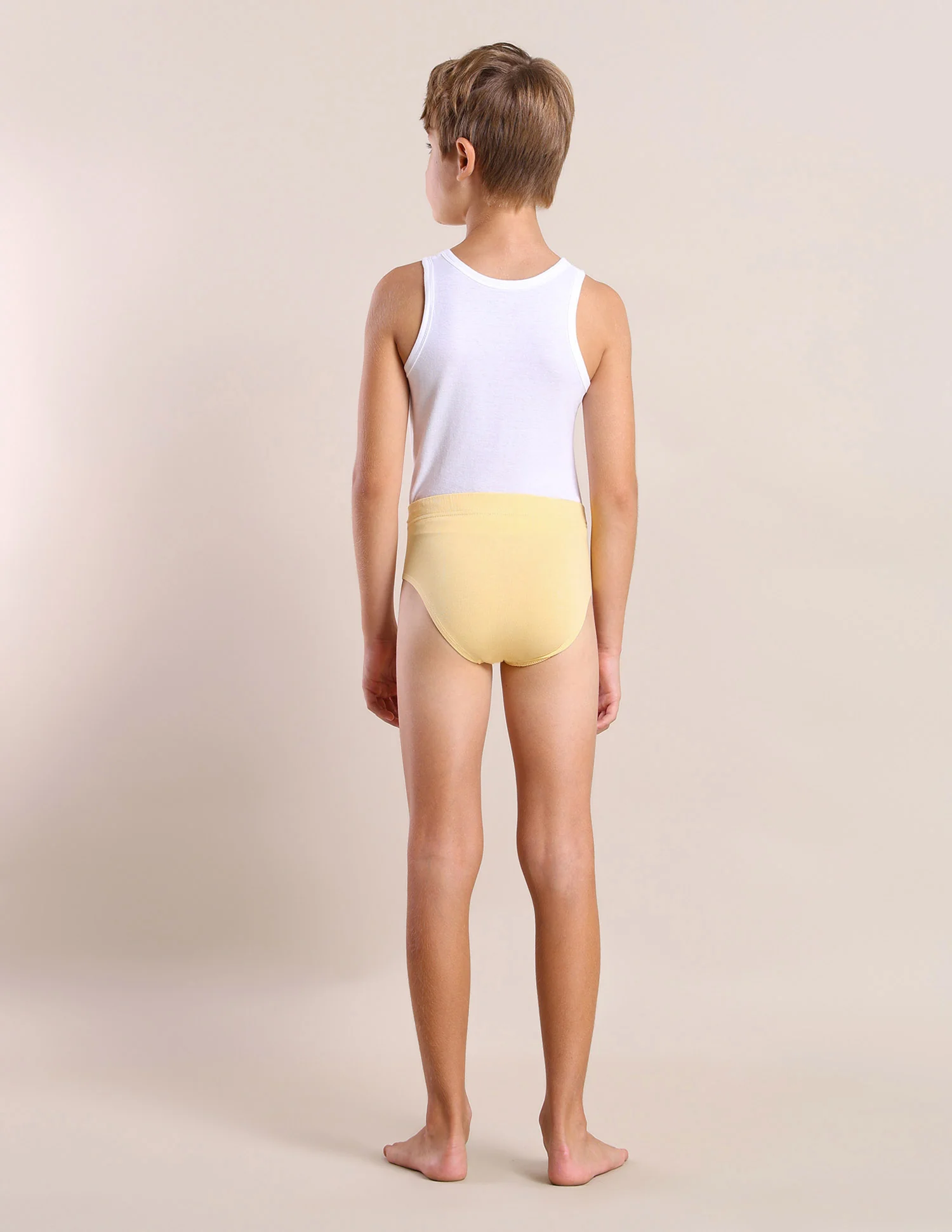 Boys Cotton Spandex Solid Briefs - Pack Of 3 - Image 6