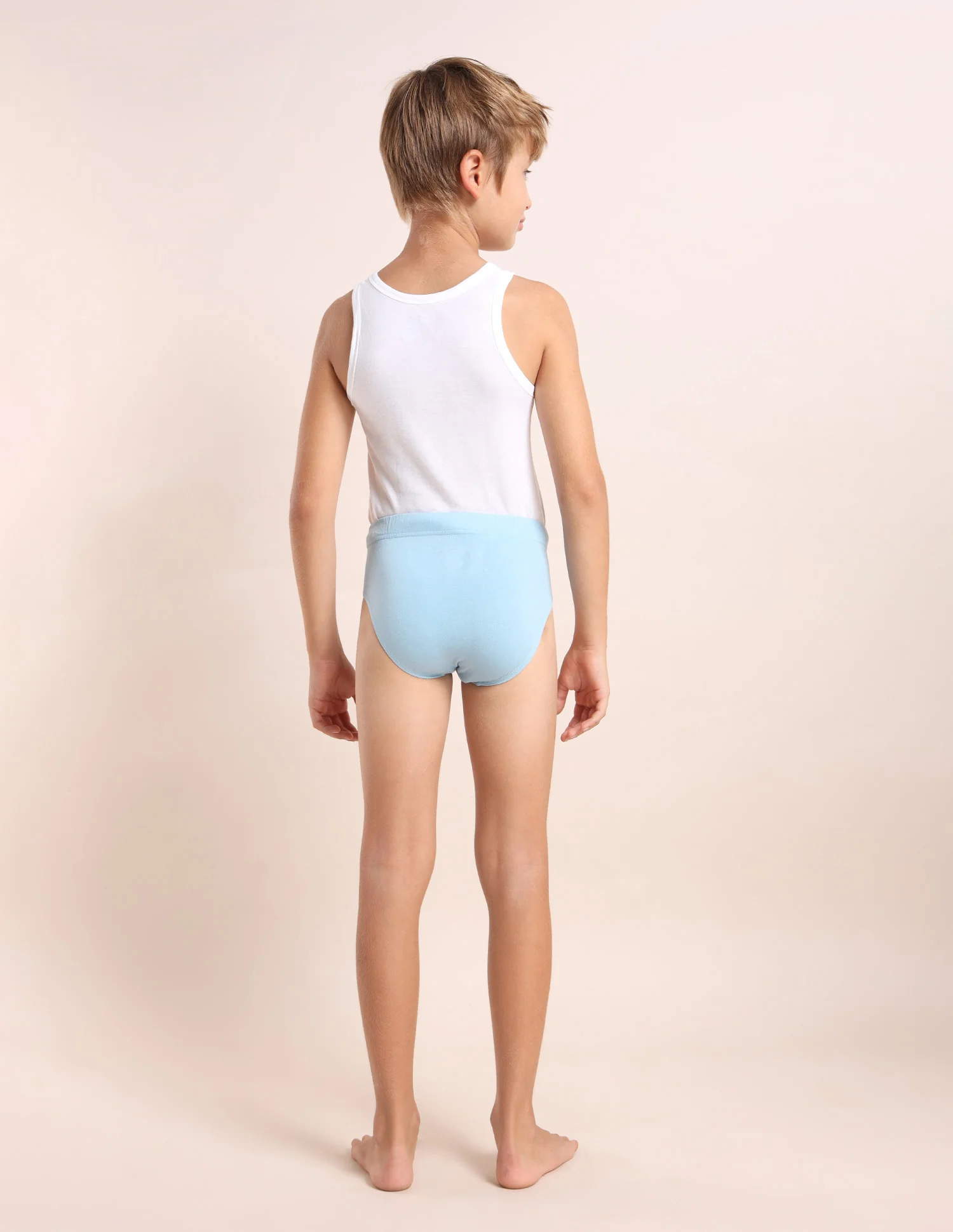 Boys Cotton Spandex Solid Briefs - Pack Of 3 - Image 10