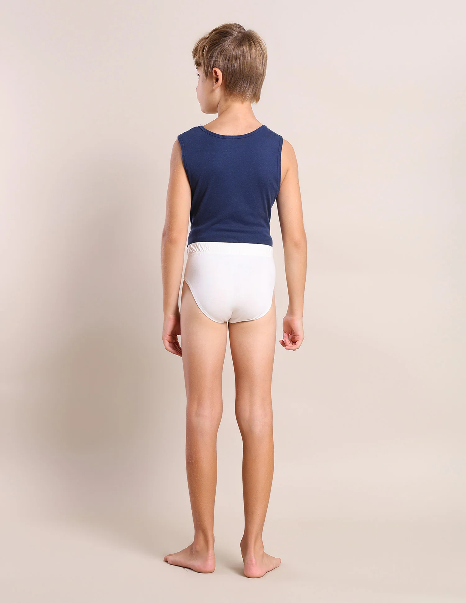 Boys Cotton Spandex Solid Briefs - Pack Of 3 - Image 8
