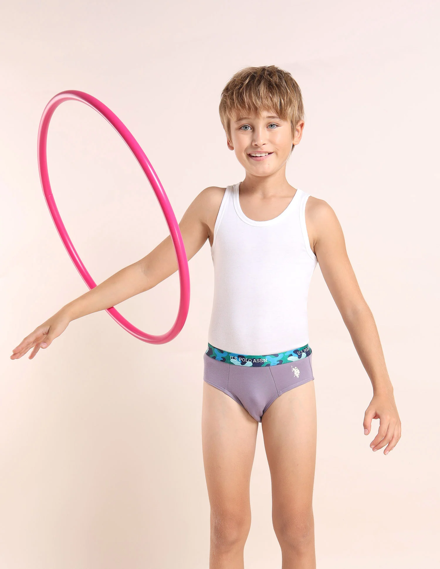 Boys Cotton Spandex Solid Briefs - Pack Of 5 - Image 6