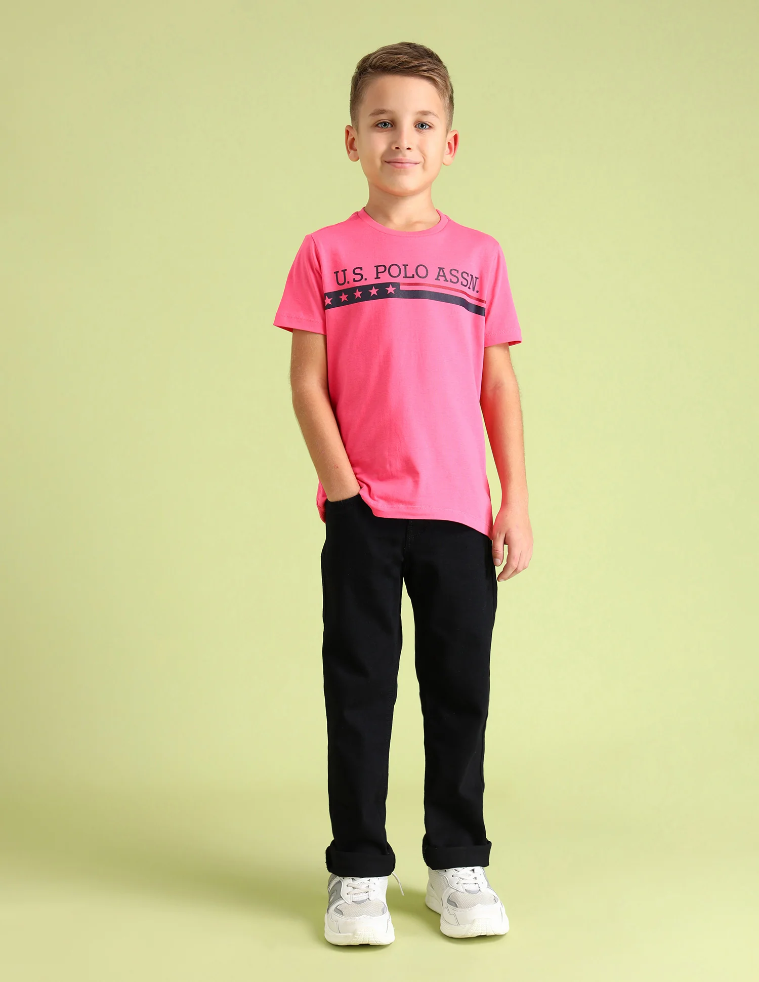 Boys Crew Neck Brand Printed T-Shirt - Image 3