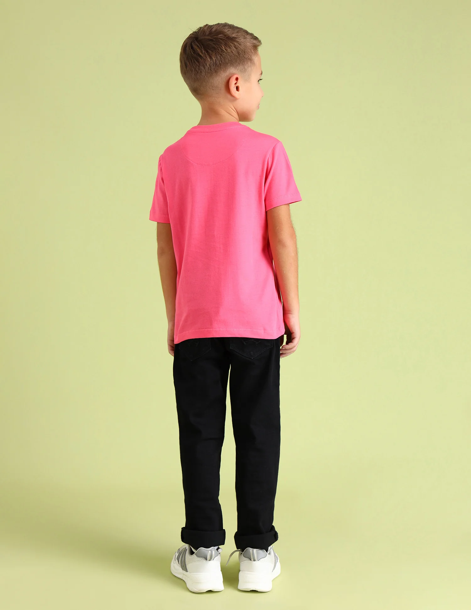 Boys Crew Neck Brand Printed T-Shirt - Image 4