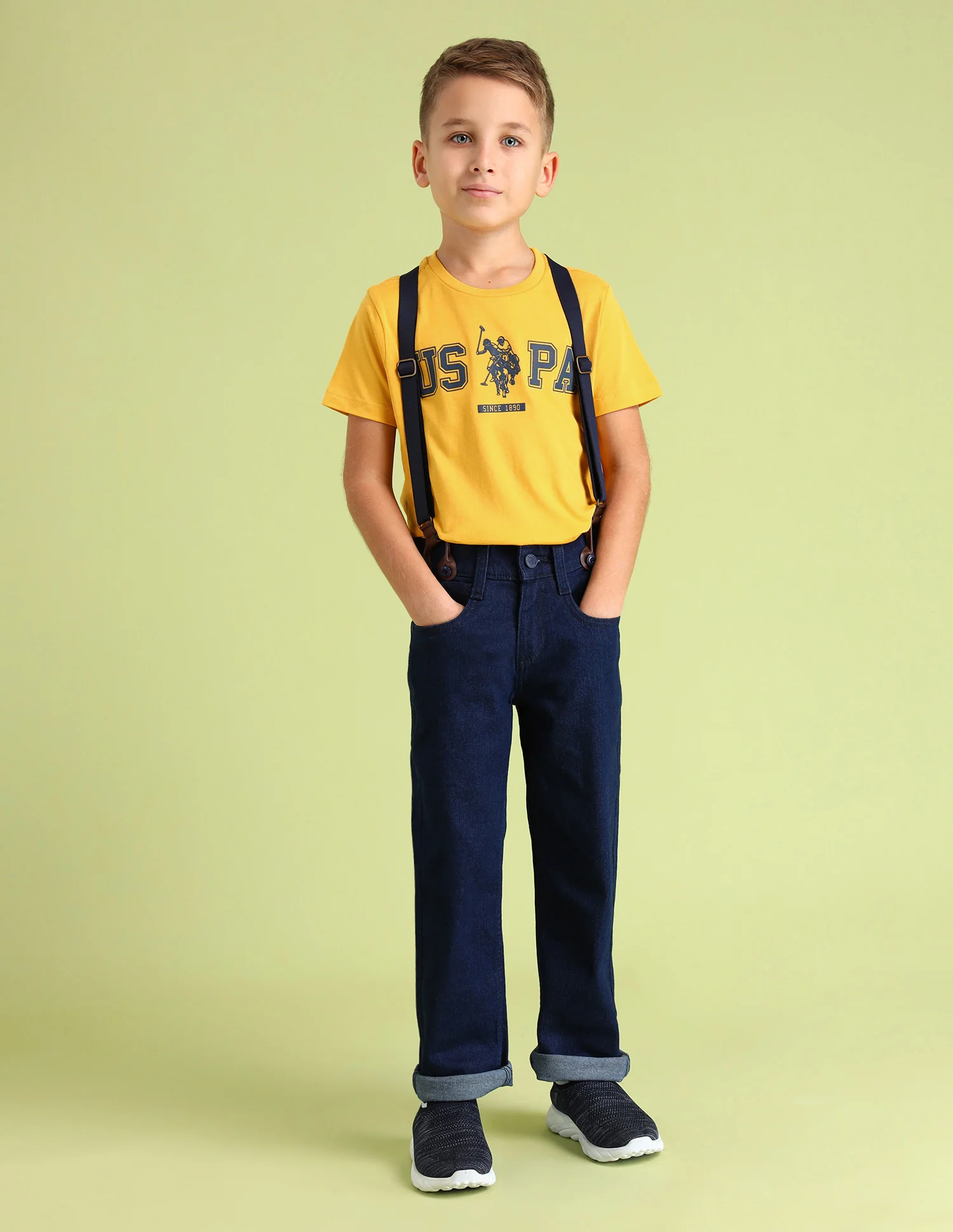 Boys Crew Neck Brand Printed T-Shirt - Image 3