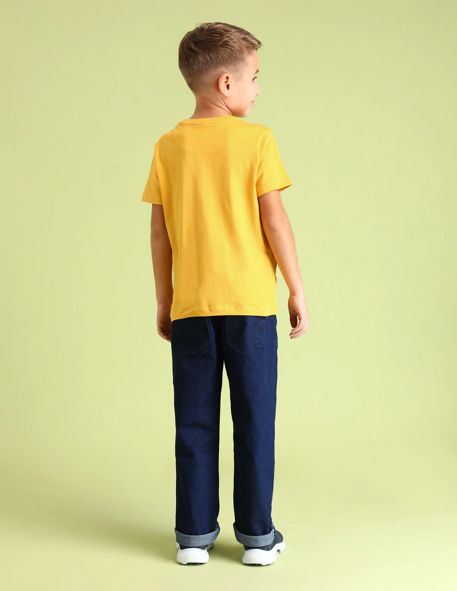 Boys Crew Neck Brand Printed T-Shirt - Image 4