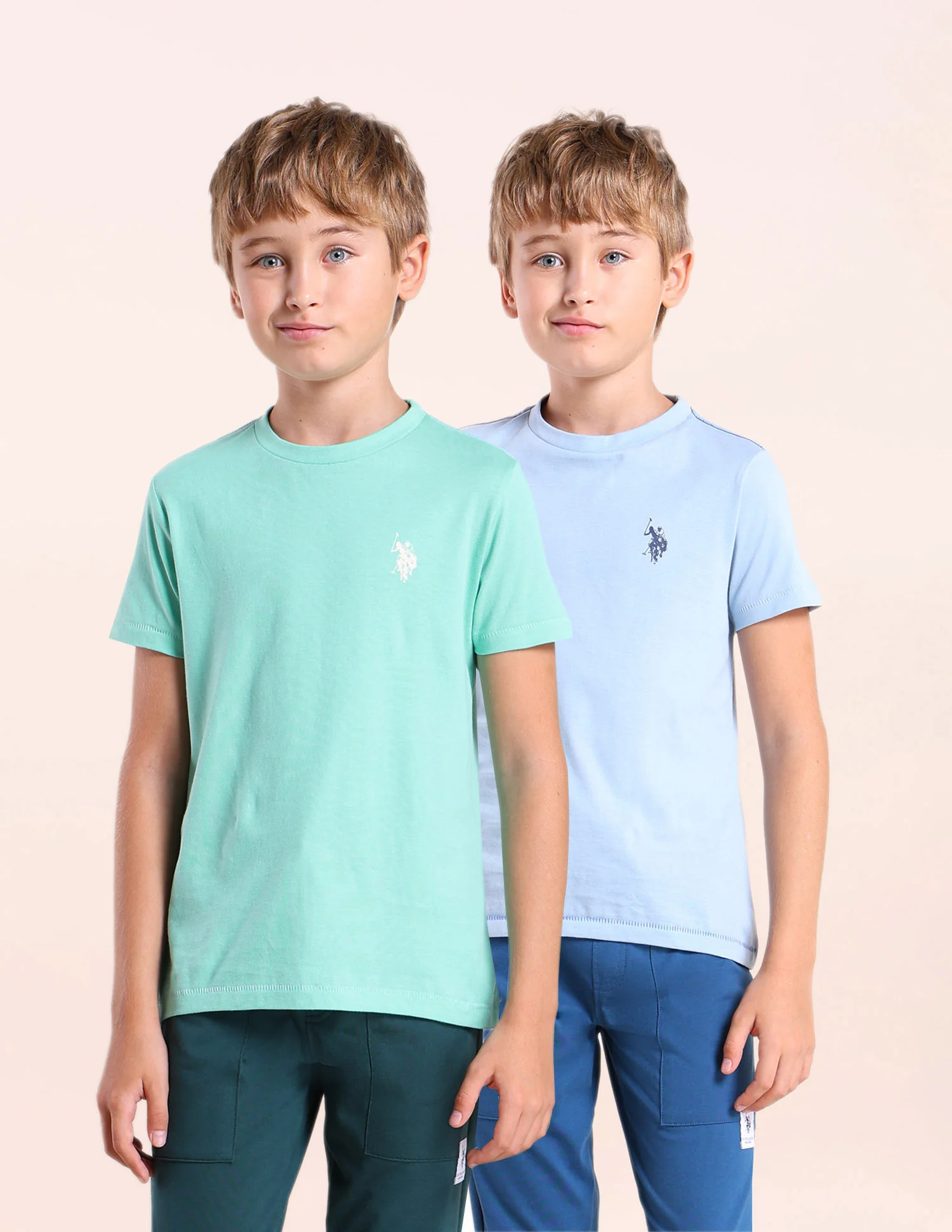 Boys Comfort Fit Solid T-Shirt - Pack Of 2 - Image 8