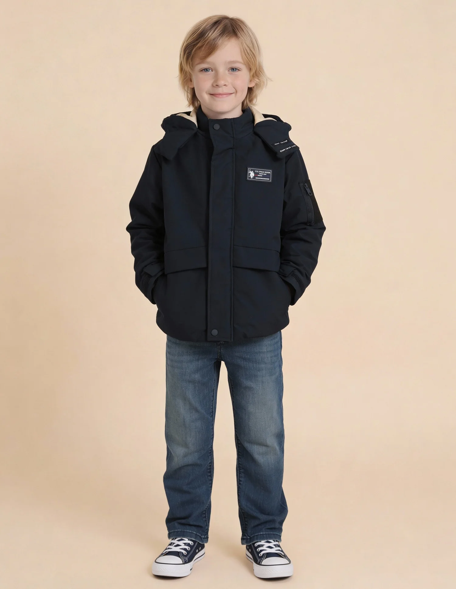 Boys Detachable Puffer Jacket - Image 3