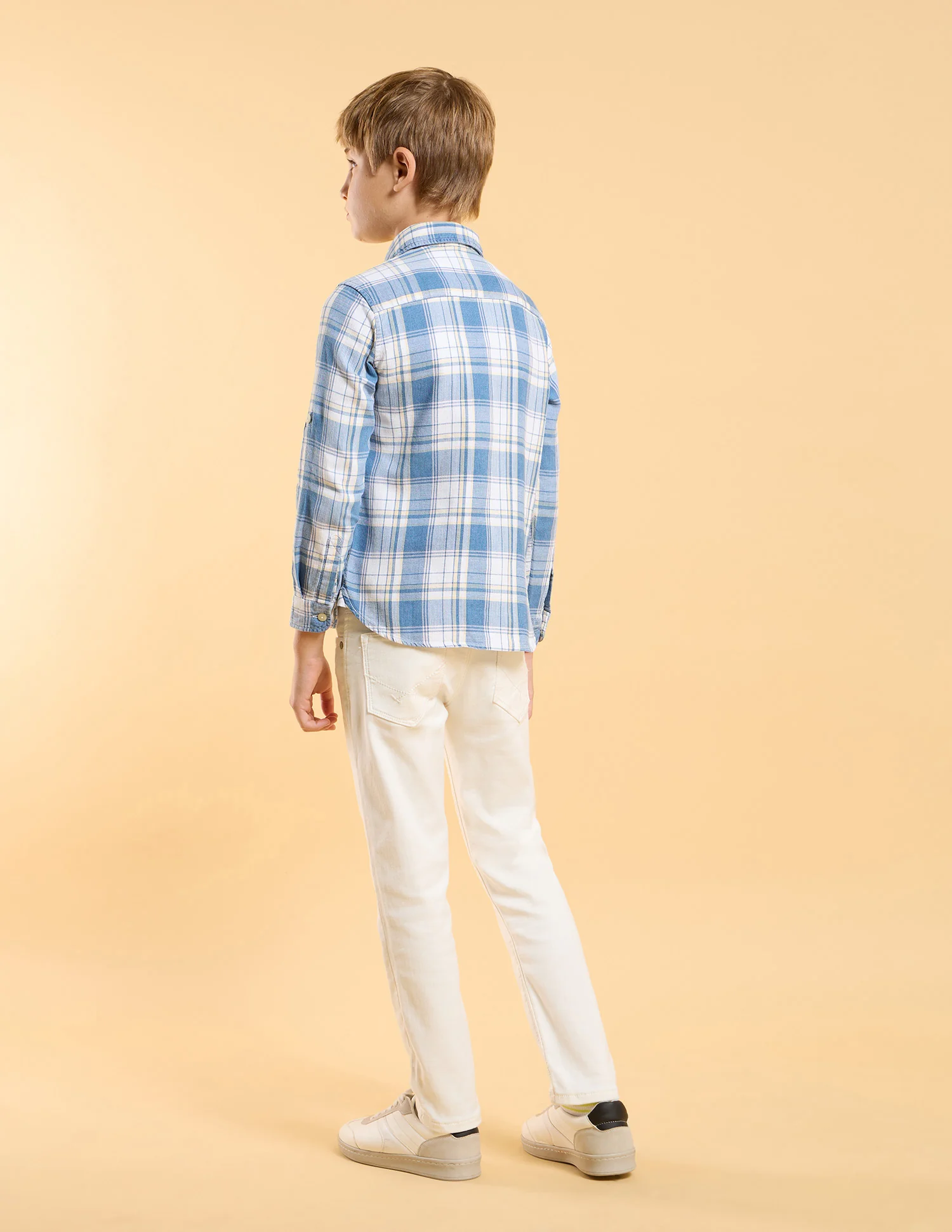 Boys Dobby All Over Printed Shirt - Image 4