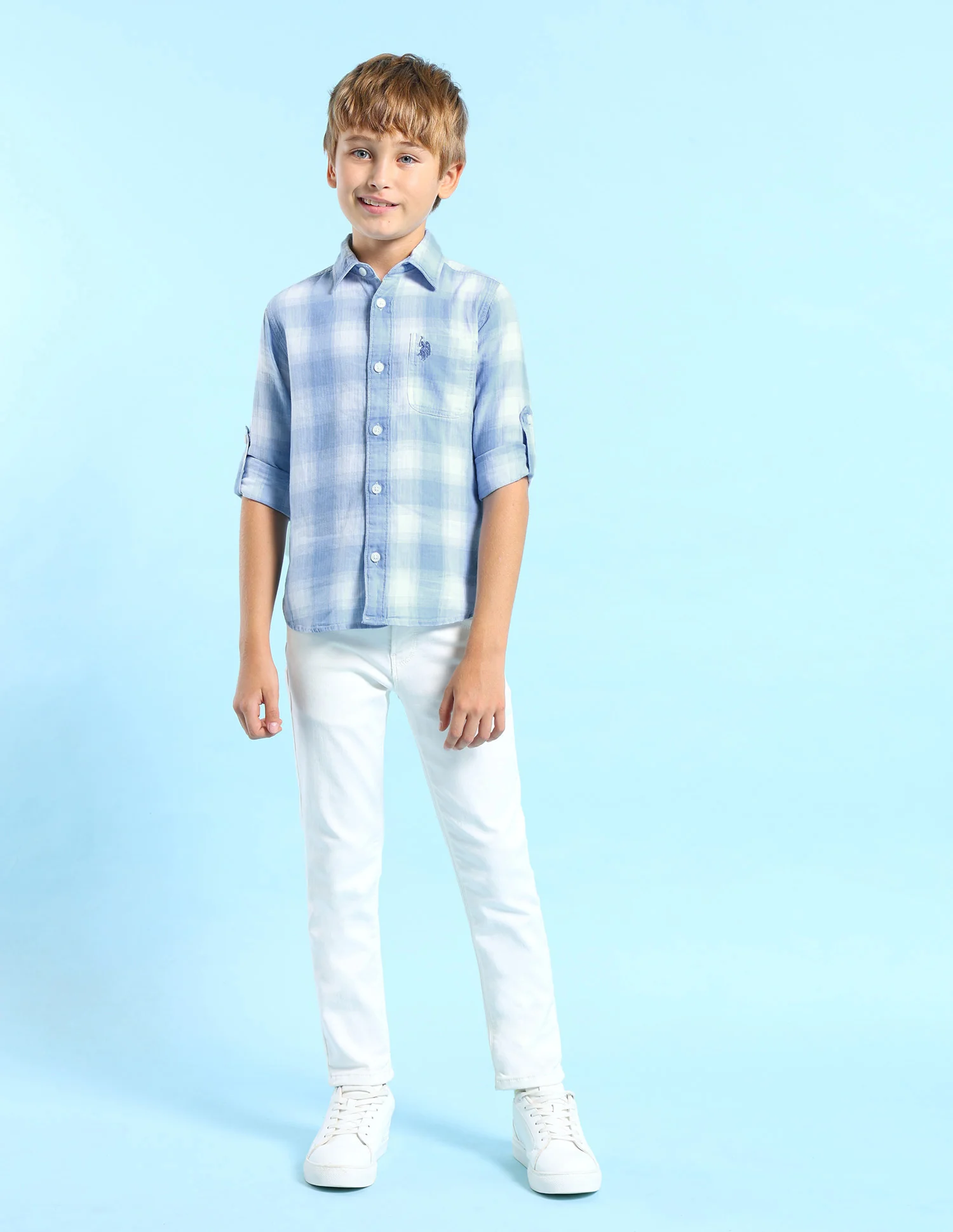 Boys Dobby Regular Fit Shirt - Image 3