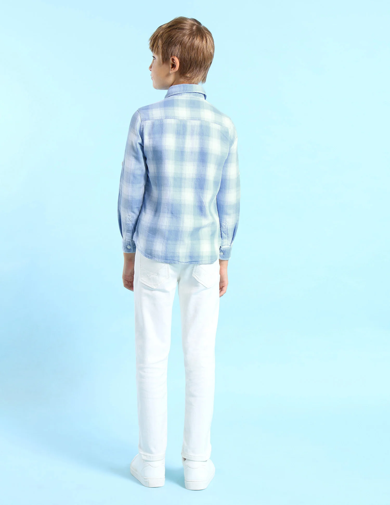 Boys Dobby Regular Fit Shirt - Image 4