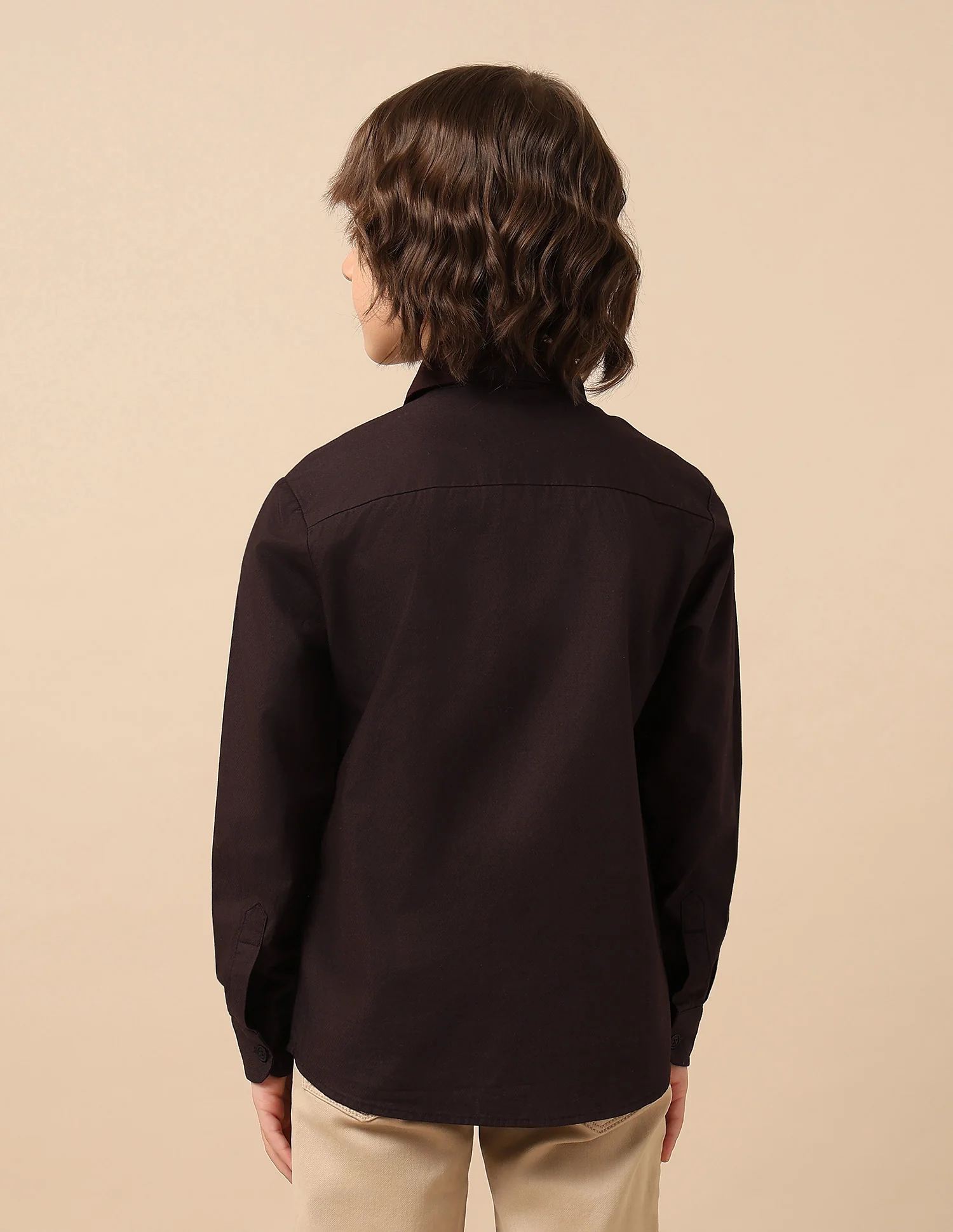 Boys Dobby Regular Fit Shirt - Image 5