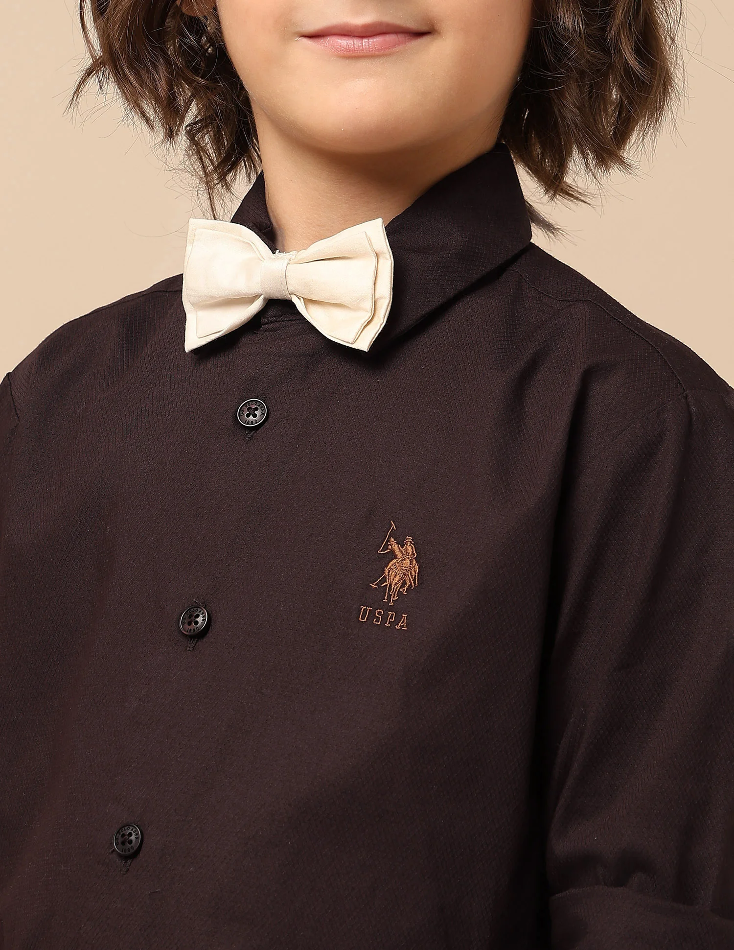 Boys Dobby Regular Fit Shirt - Image 7