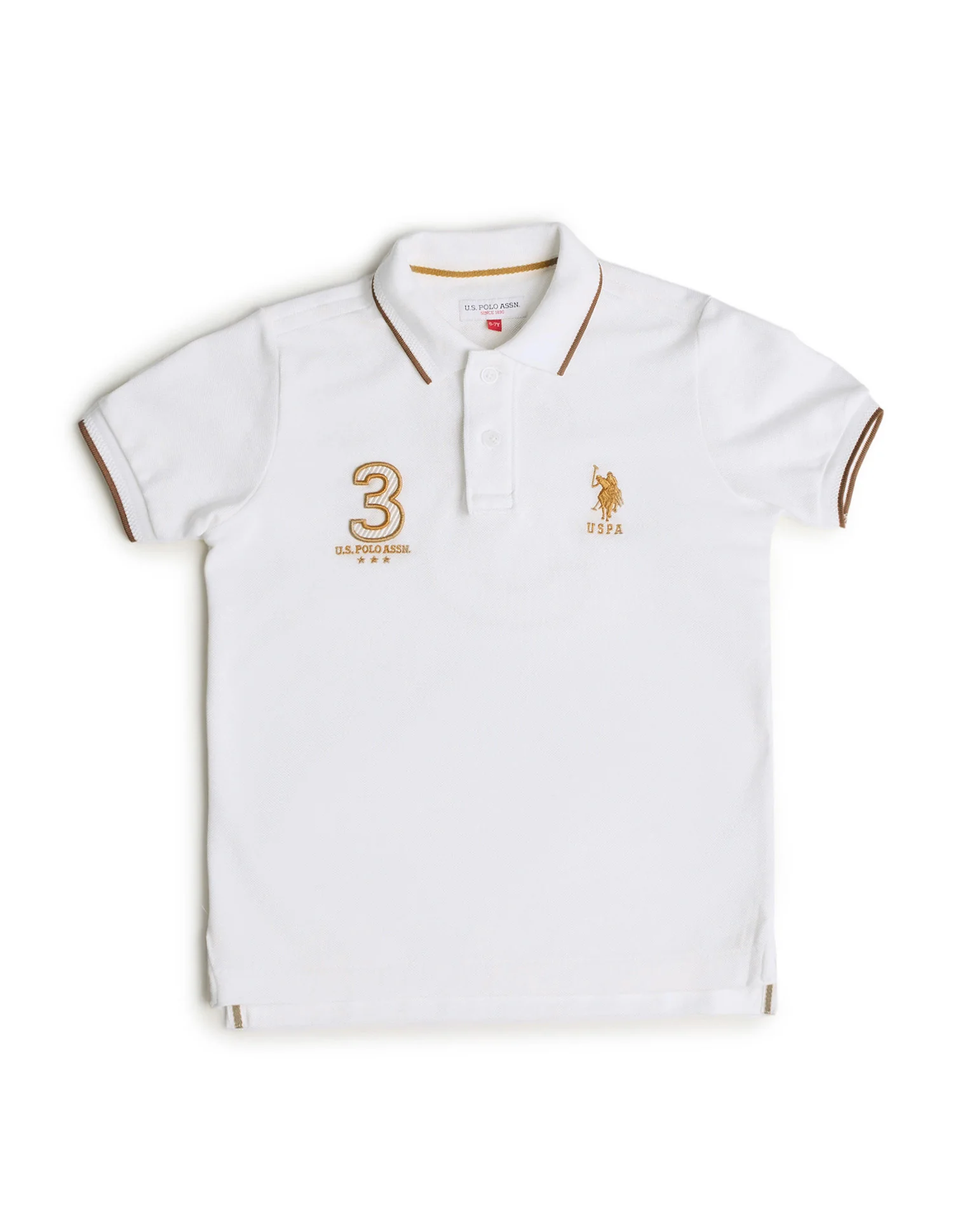 Boys Embroidered Regular Fit Polo Shirt - Image 6
