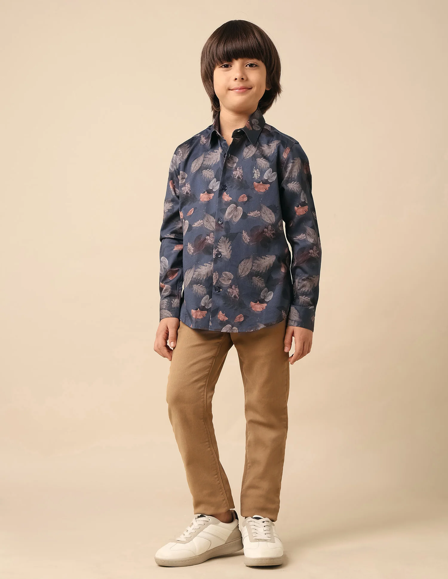 Boys Floral Printed Pure Cotton Shirt - Image 3
