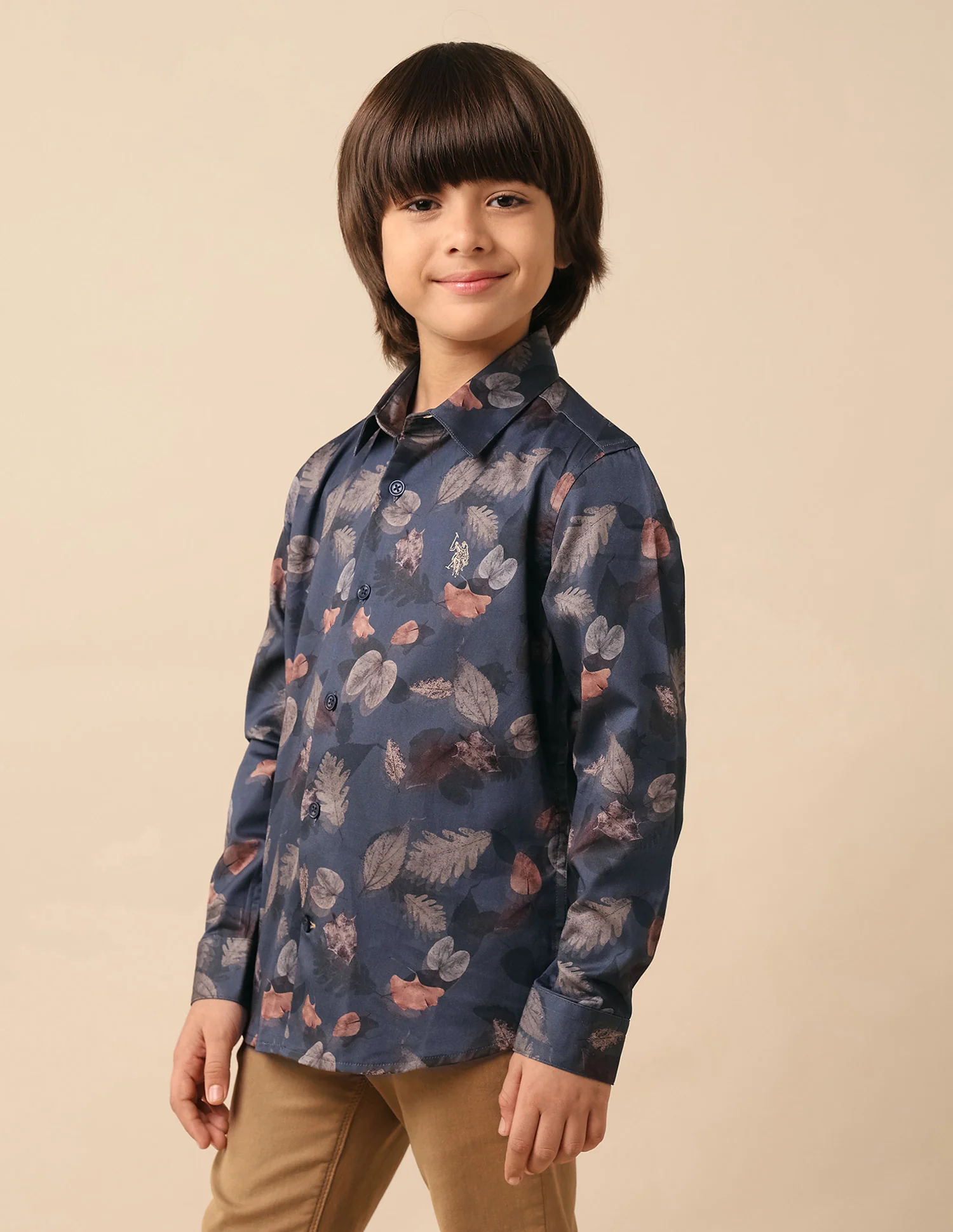 Boys Floral Printed Pure Cotton Shirt - Image 4
