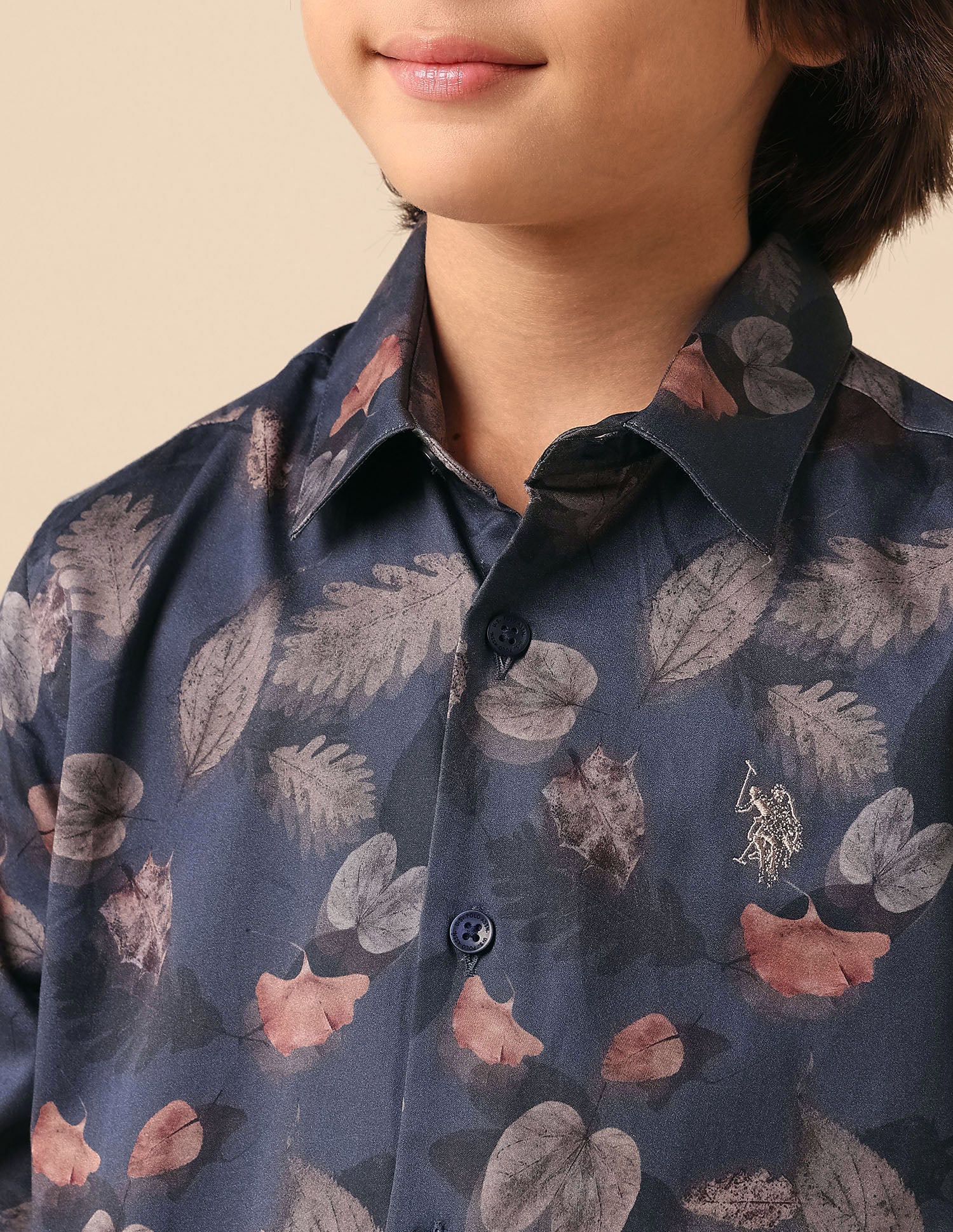 Boys Floral Printed Pure Cotton Shirt - Image 6