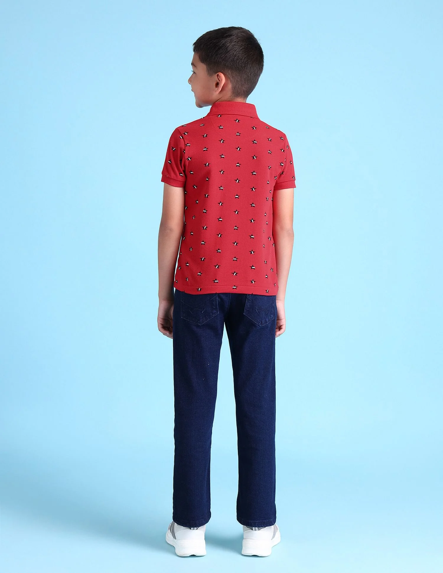 Boys Geometric Polo Shirt - Image 4