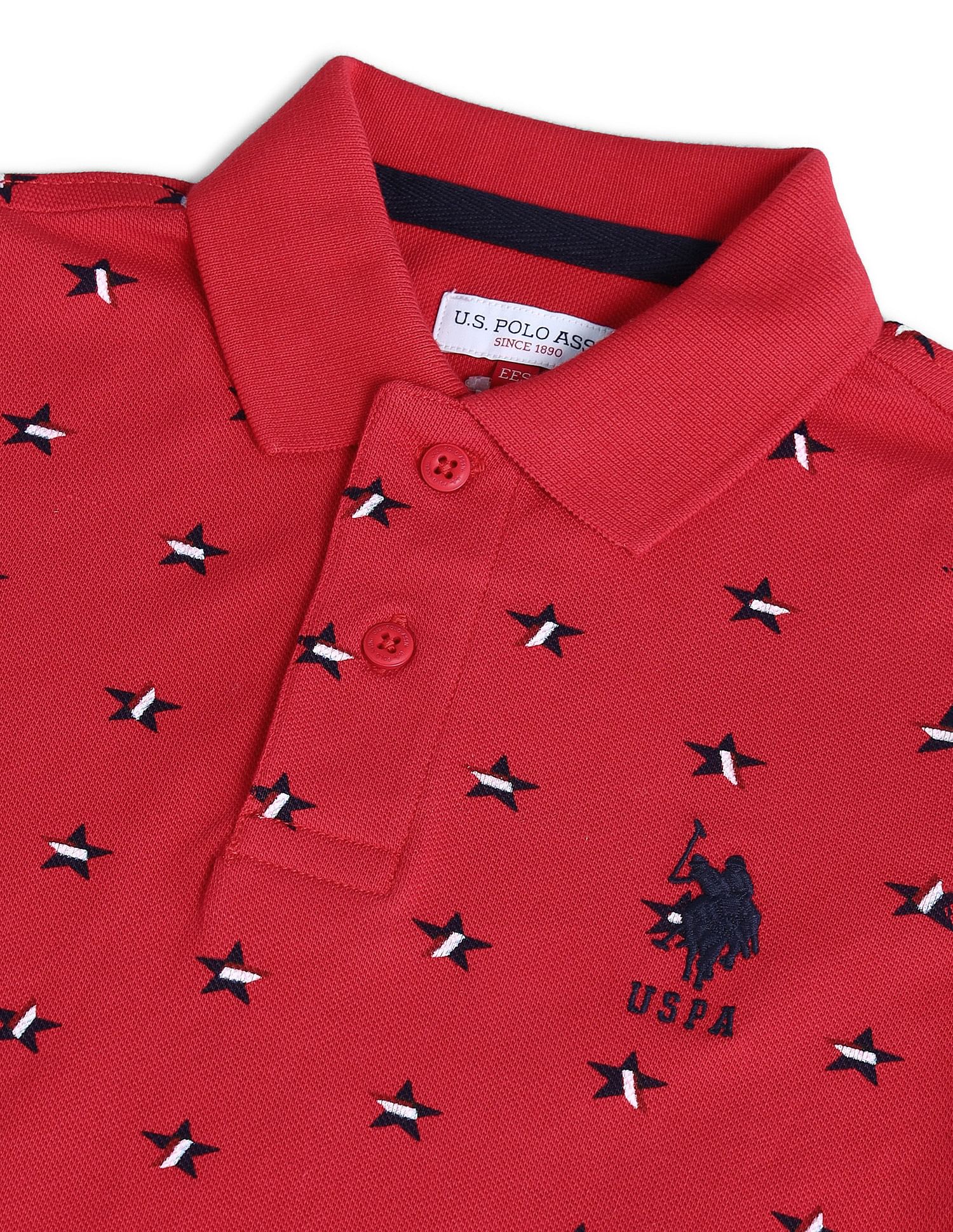 Boys Geometric Polo Shirt - Image 7