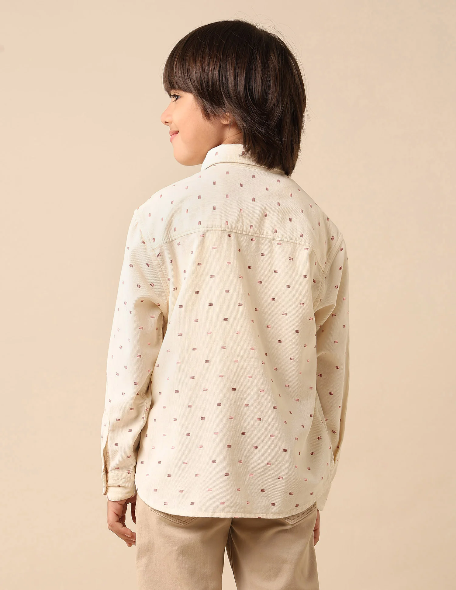 Boys Geometric Printed Pure Cotton Shirt - Image 5