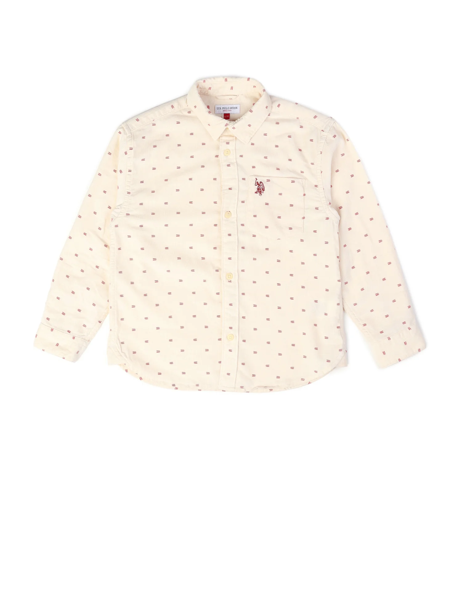 Boys Geometric Printed Pure Cotton Shirt - Image 7