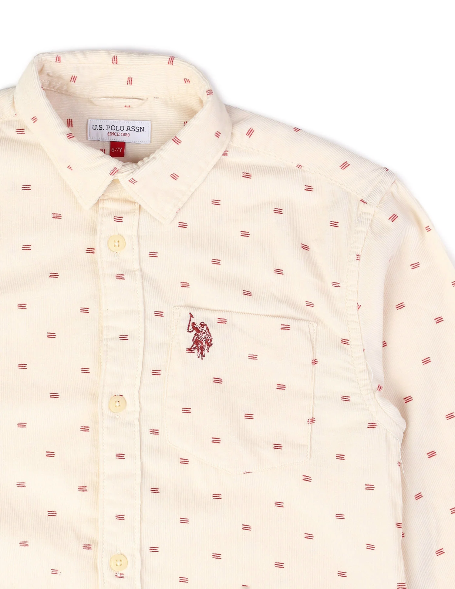 Boys Geometric Printed Pure Cotton Shirt - Image 9