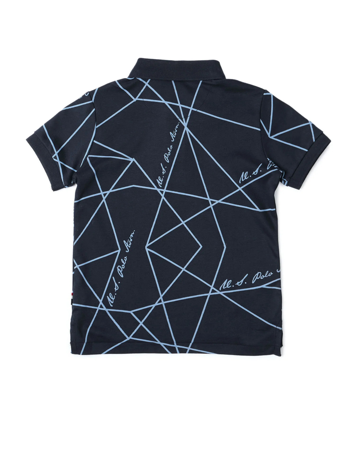 Boys Geometric Printed Regular Fit Polo Shirt - Image 6