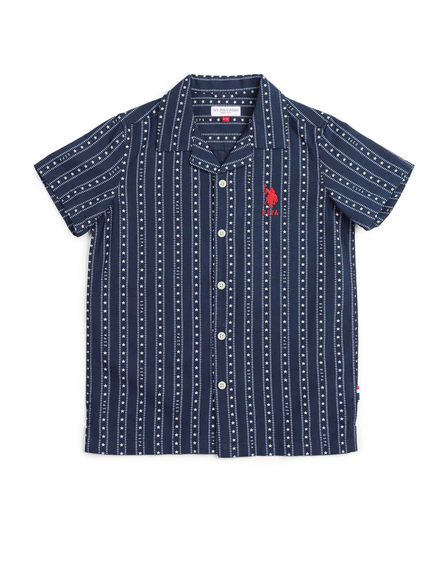Boys Geometric Printed Relaxed Fit Shirt - Image 6