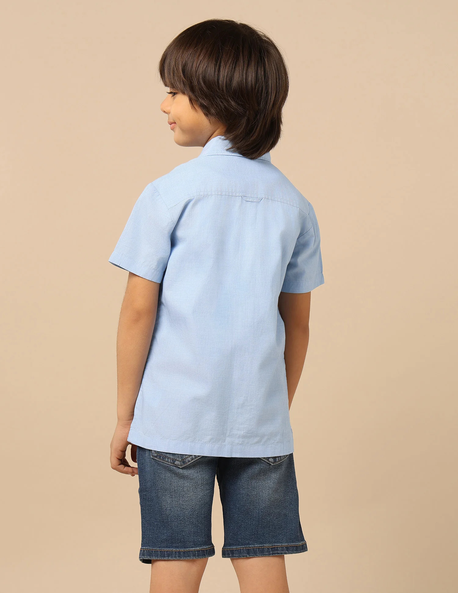 Boys Geometric Printed Twill Shirt - Image 5