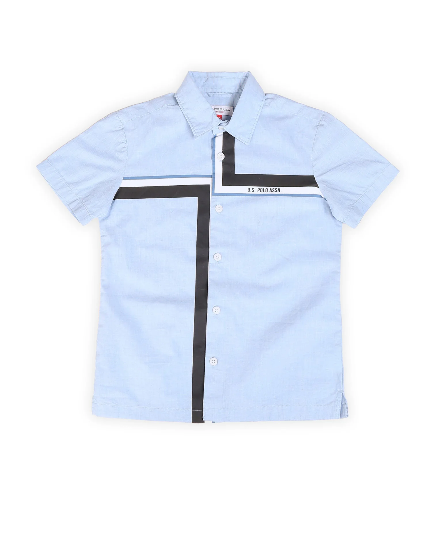 Boys Geometric Printed Twill Shirt - Image 7