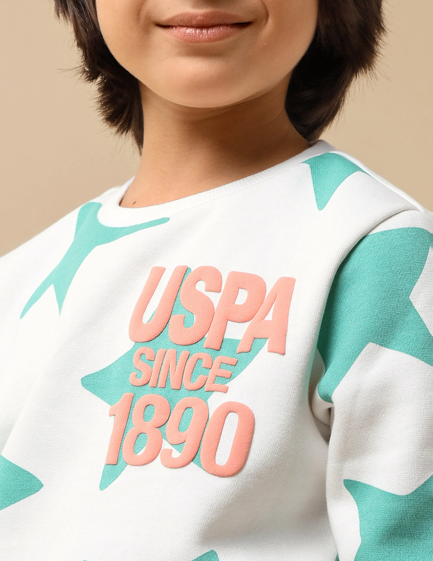Boys Geometric Starred Regular Fit Sweatshirt - Image 6