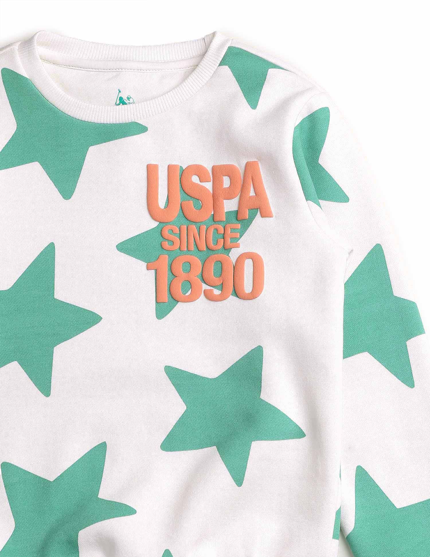 Boys Geometric Starred Regular Fit Sweatshirt - Image 9