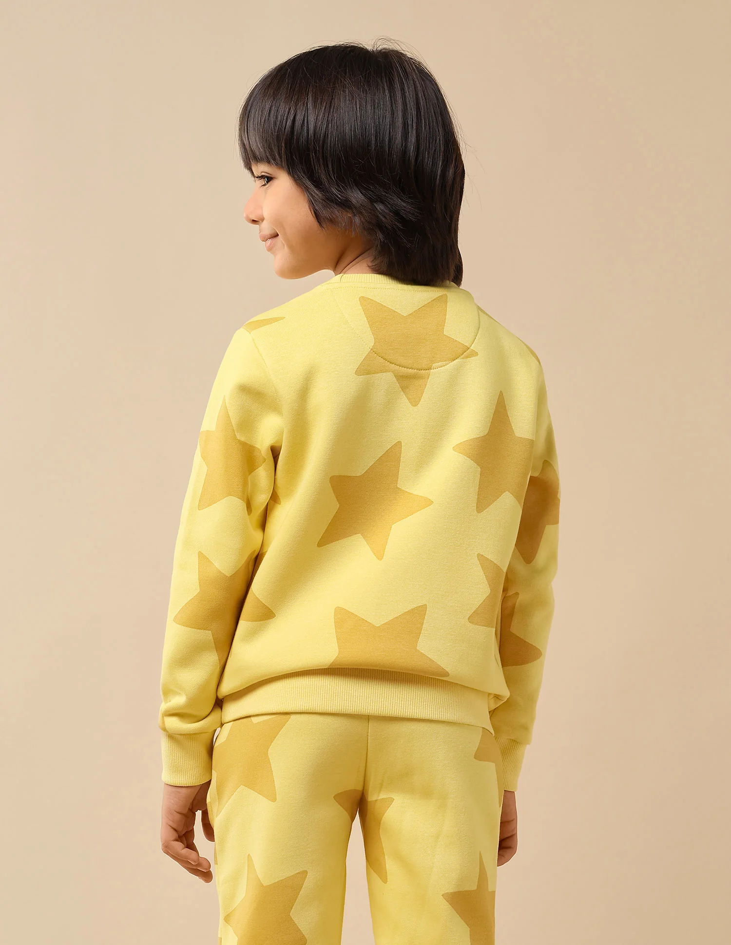 Boys Geometric Starred Regular Fit Sweatshirt - Image 5