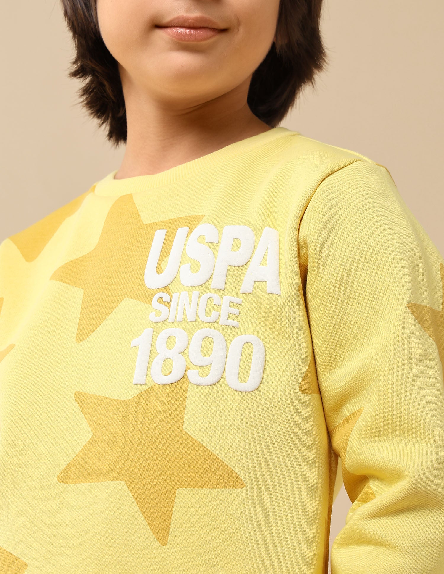Boys Geometric Starred Regular Fit Sweatshirt - Image 6