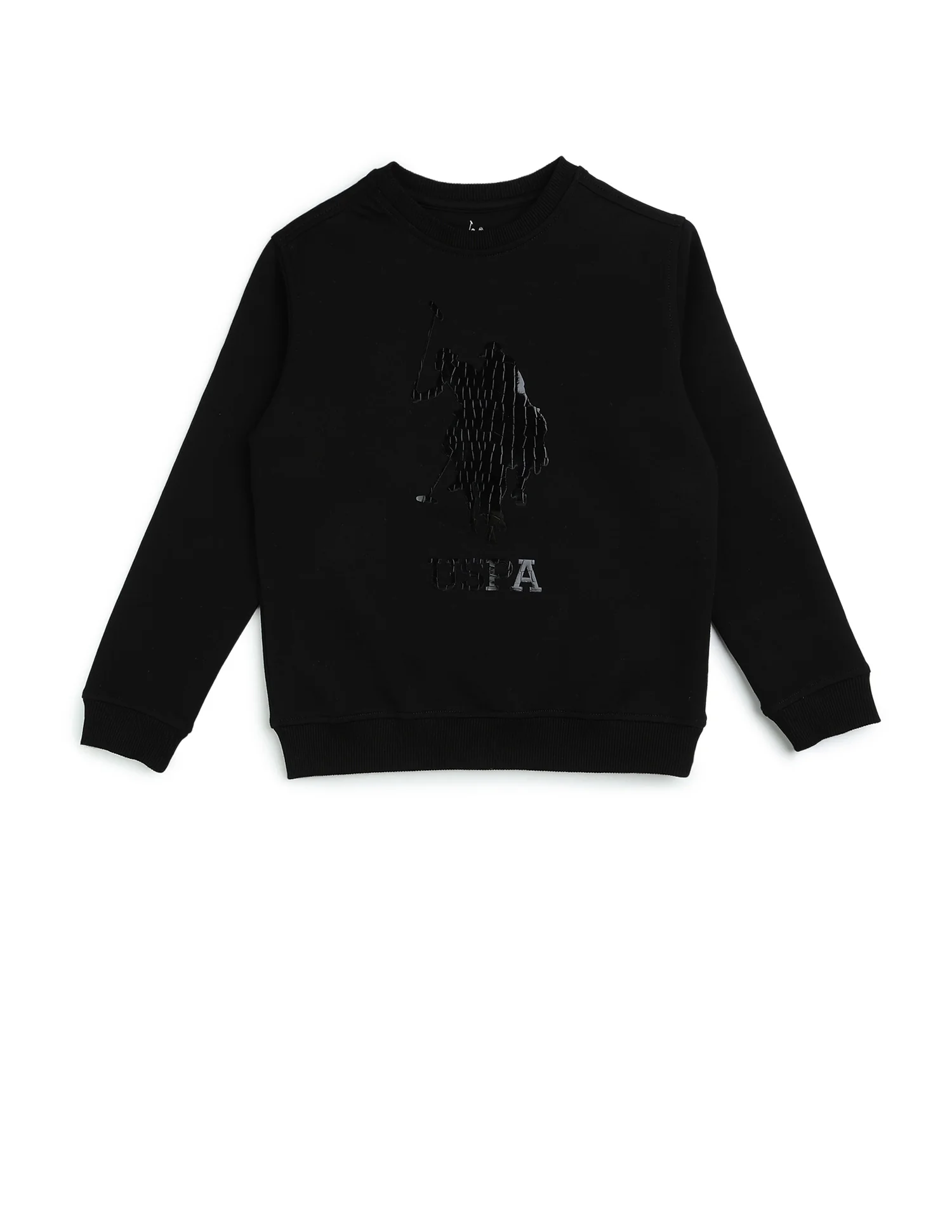 Boys Graphic Brand Embossed Regular Fit Sweatshirt - Image 7