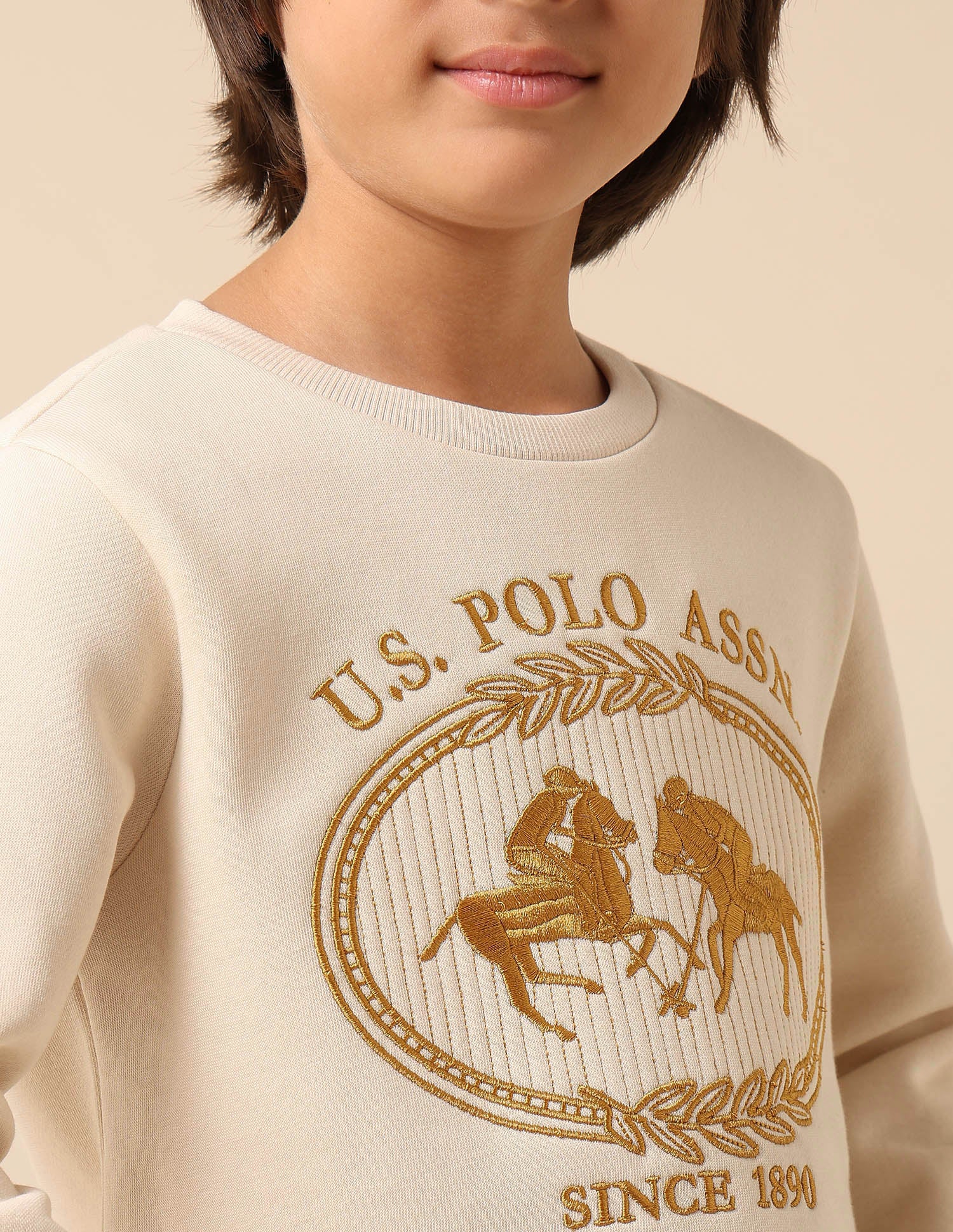 Boys Graphic Brand Embroidered Regular Fit Sweatshirt - Image 6
