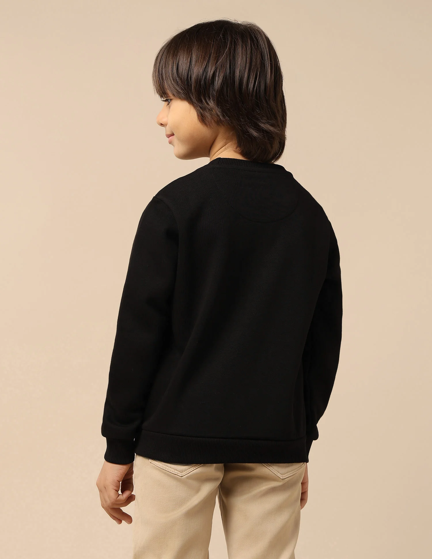Boys Graphic Brand Embroidered Regular Fit Sweatshirt - Image 5