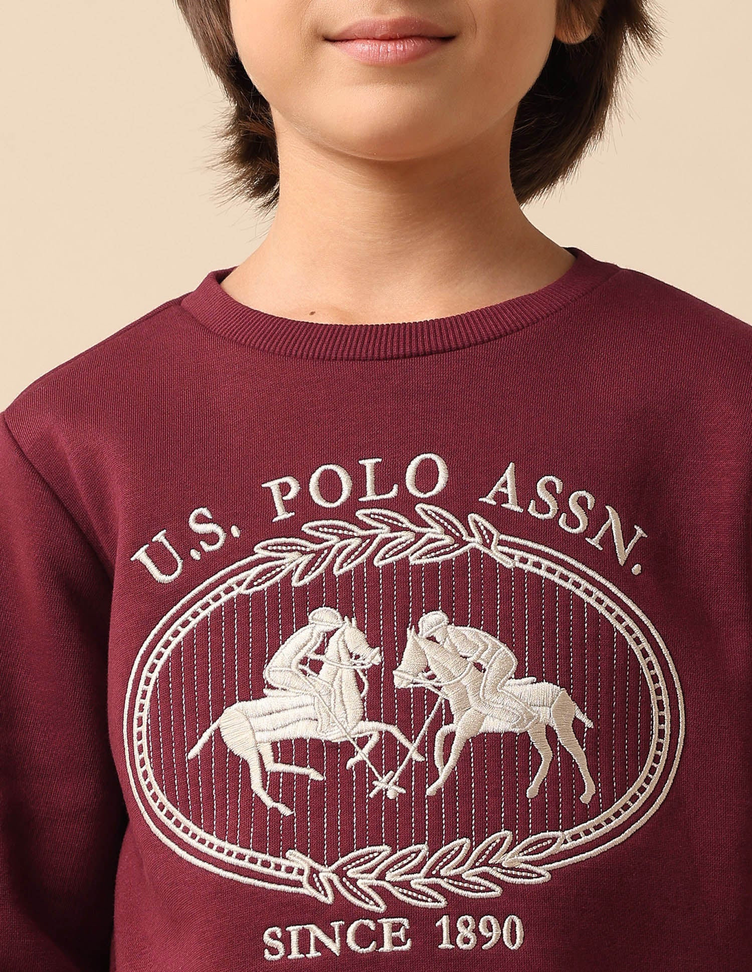 Boys Graphic Brand Embroidered Regular Fit Sweatshirt - Image 6