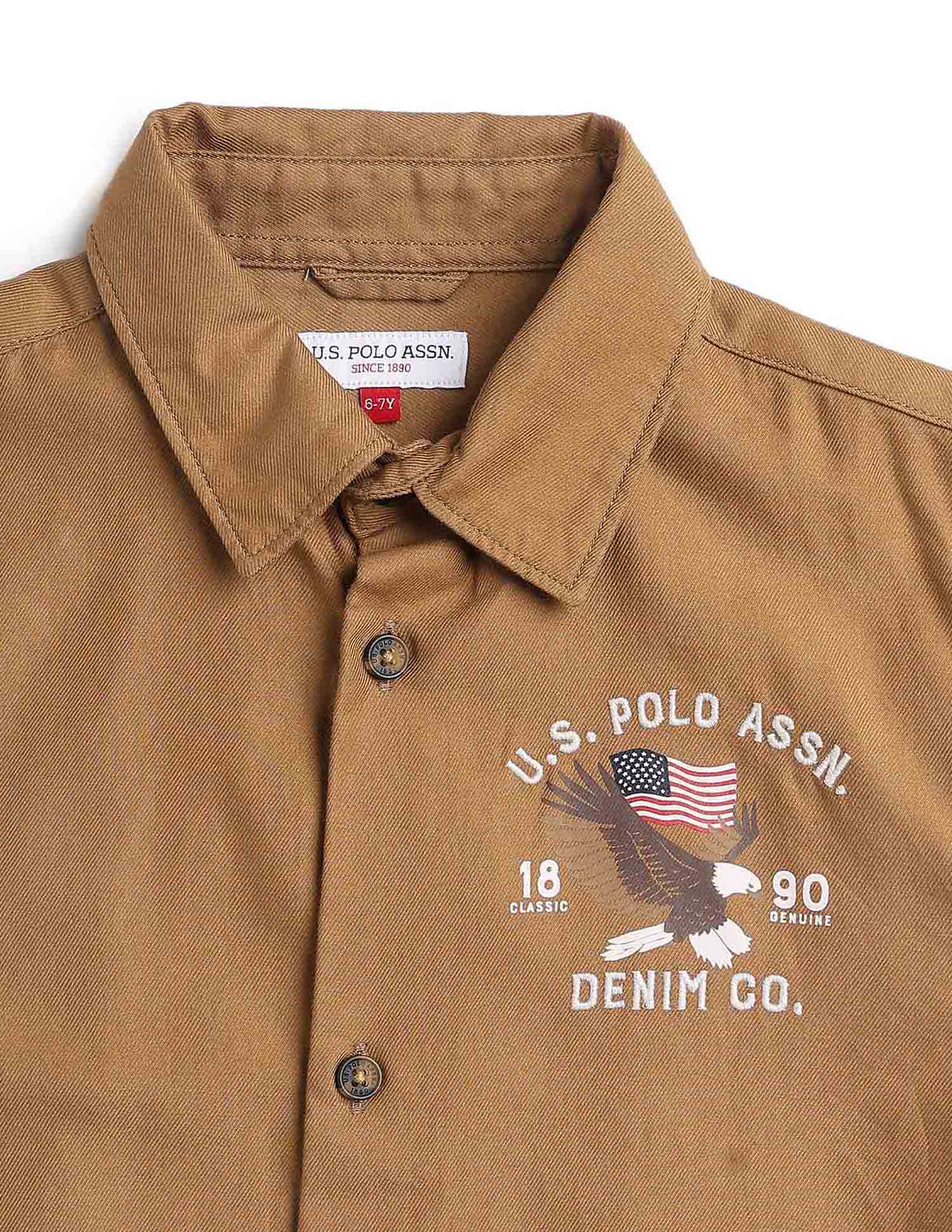 Boys Graphic Brand Embroidered Shirt - Image 10