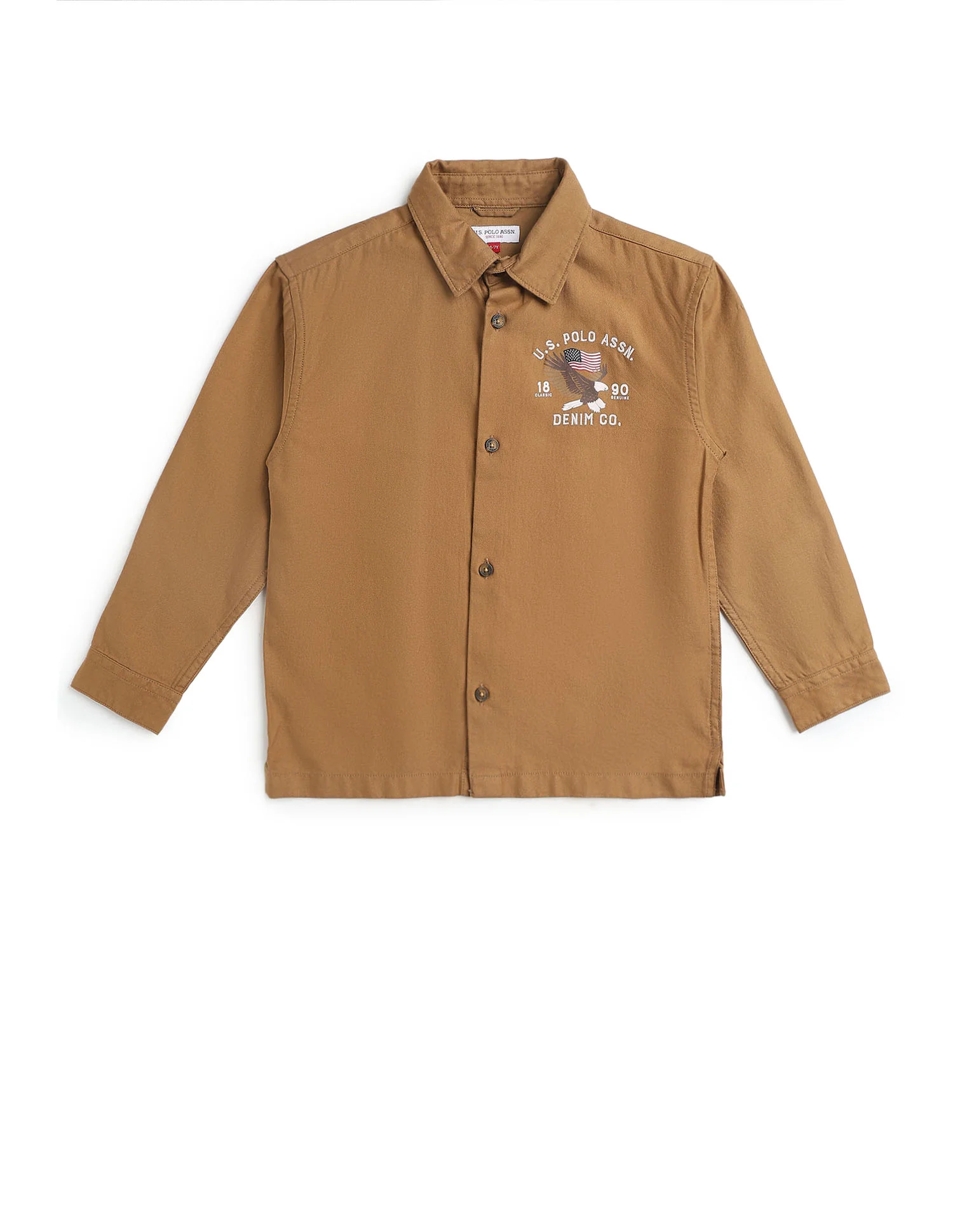 Boys Graphic Brand Embroidered Shirt - Image 8